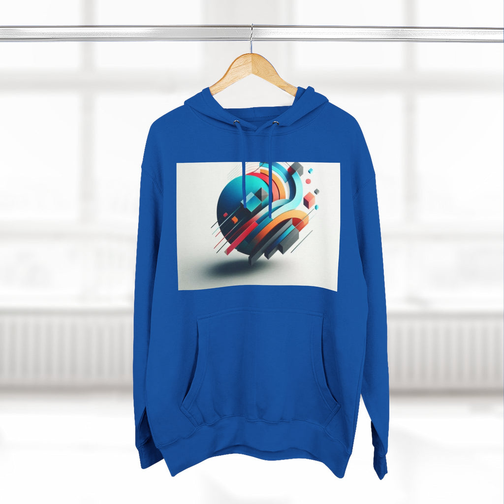 Three-Panel Fleece Hoodie
