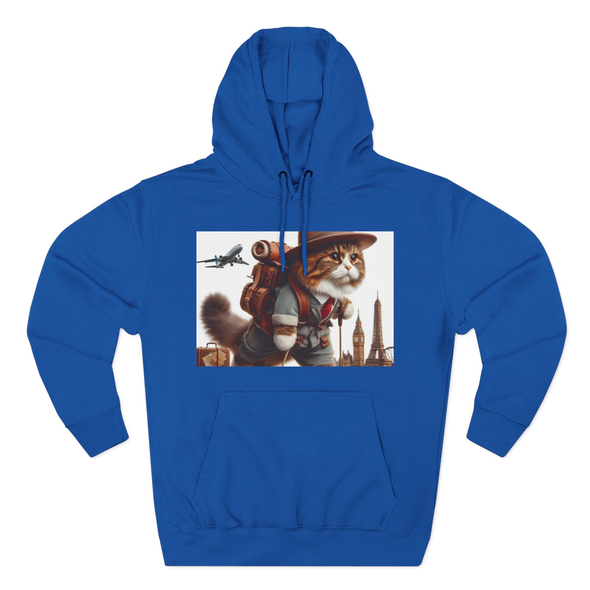 Three-Panel Fleece Hoodie