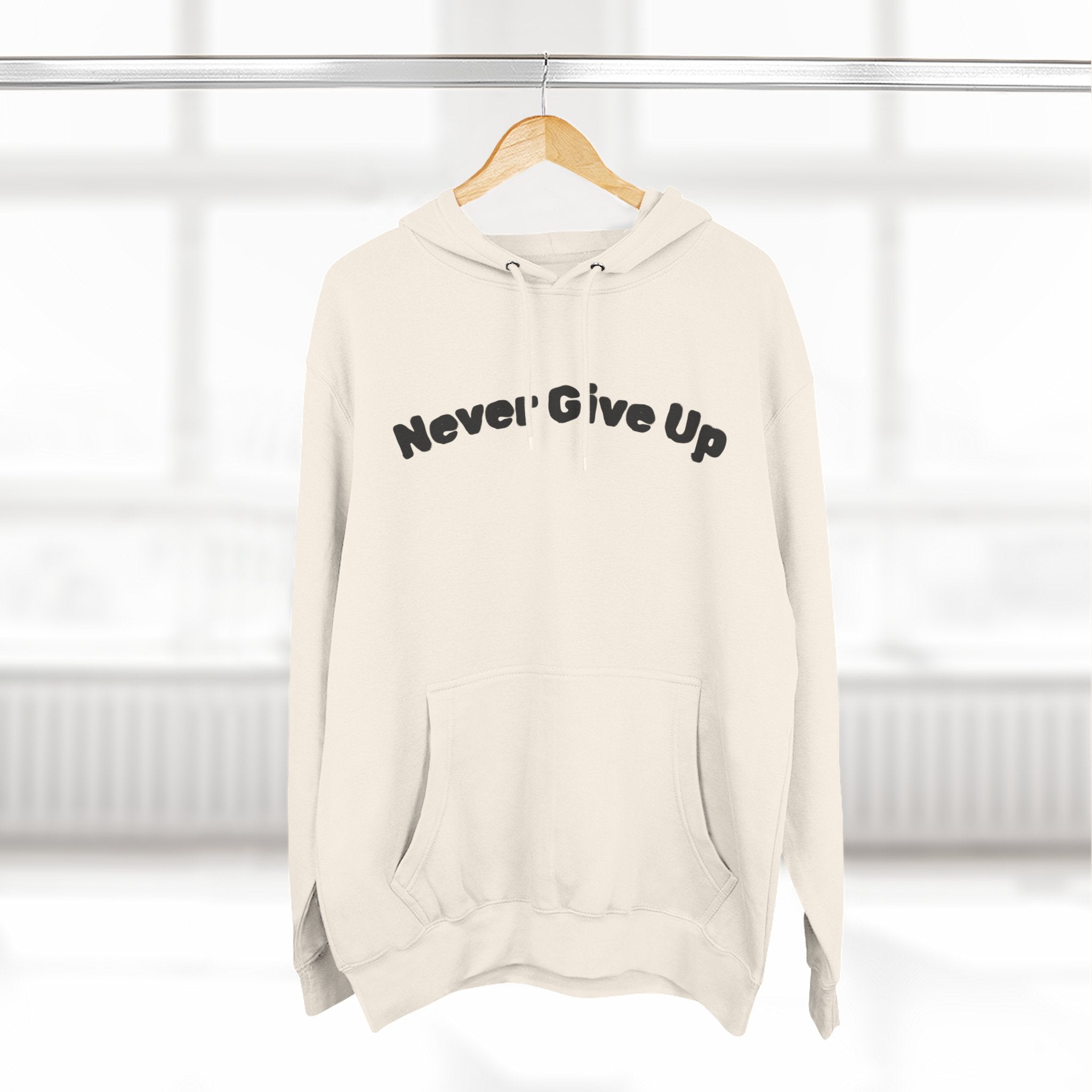 Three-Panel Fleece Hoodie