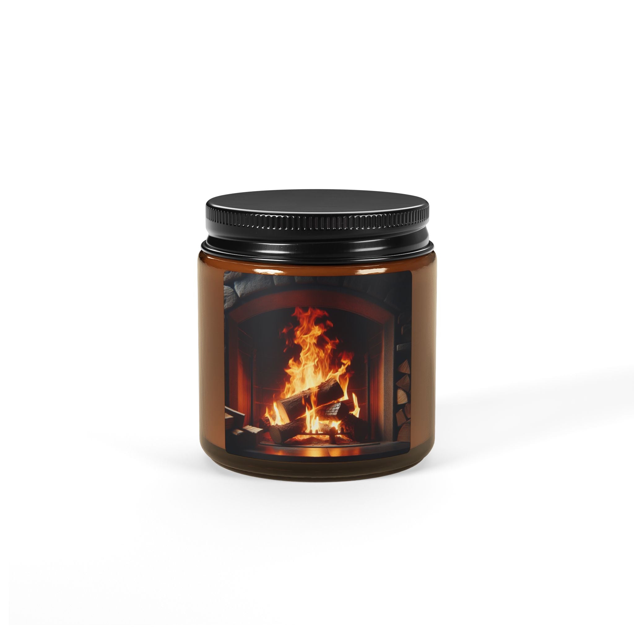 Scented Soy Candle (Multi-Size, Amber Jar)
