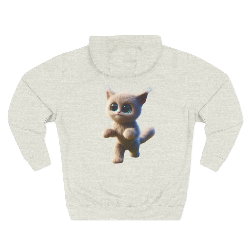Three-Panel Fleece Hoodie