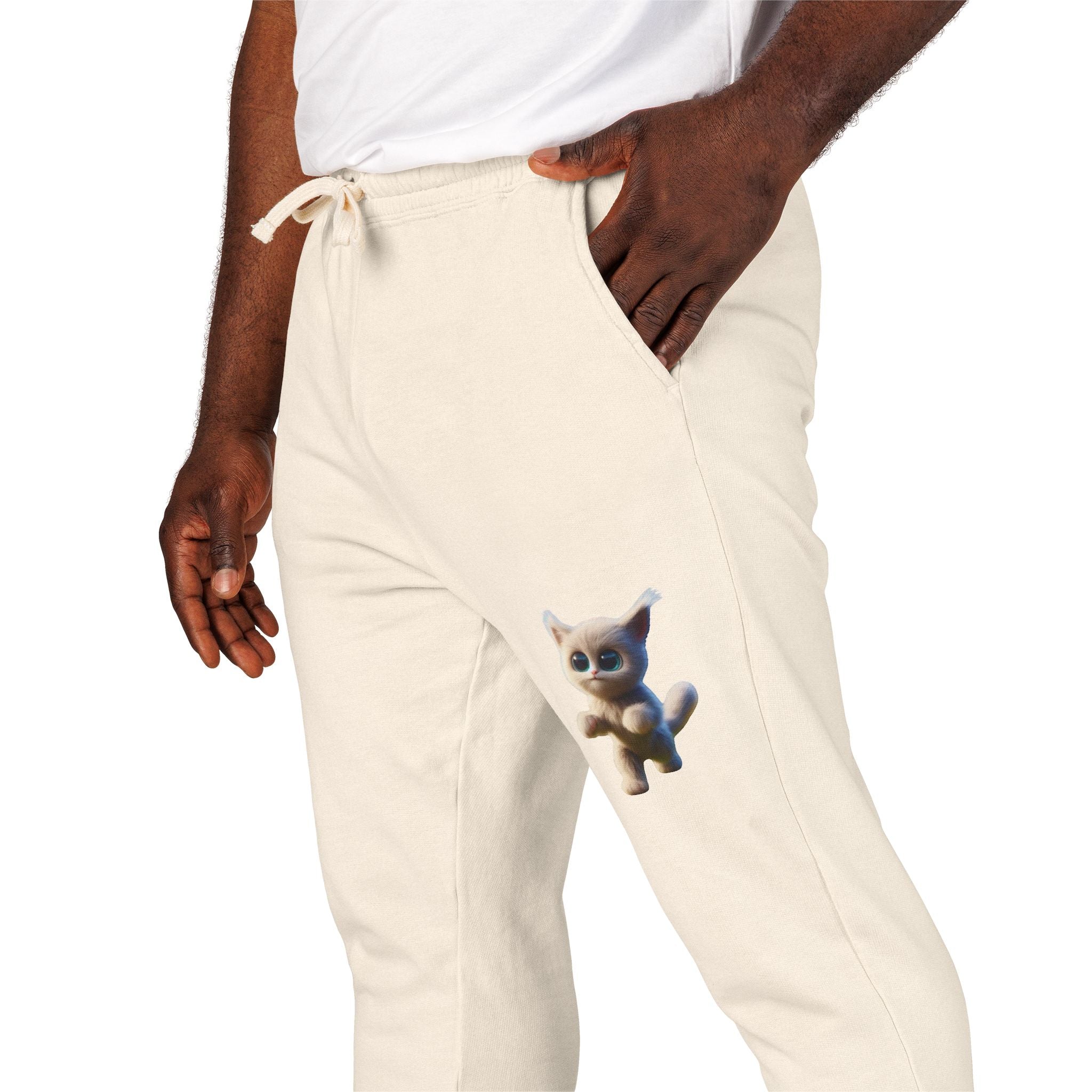 Unisex Garment-Dyed Fleece Sweatpants