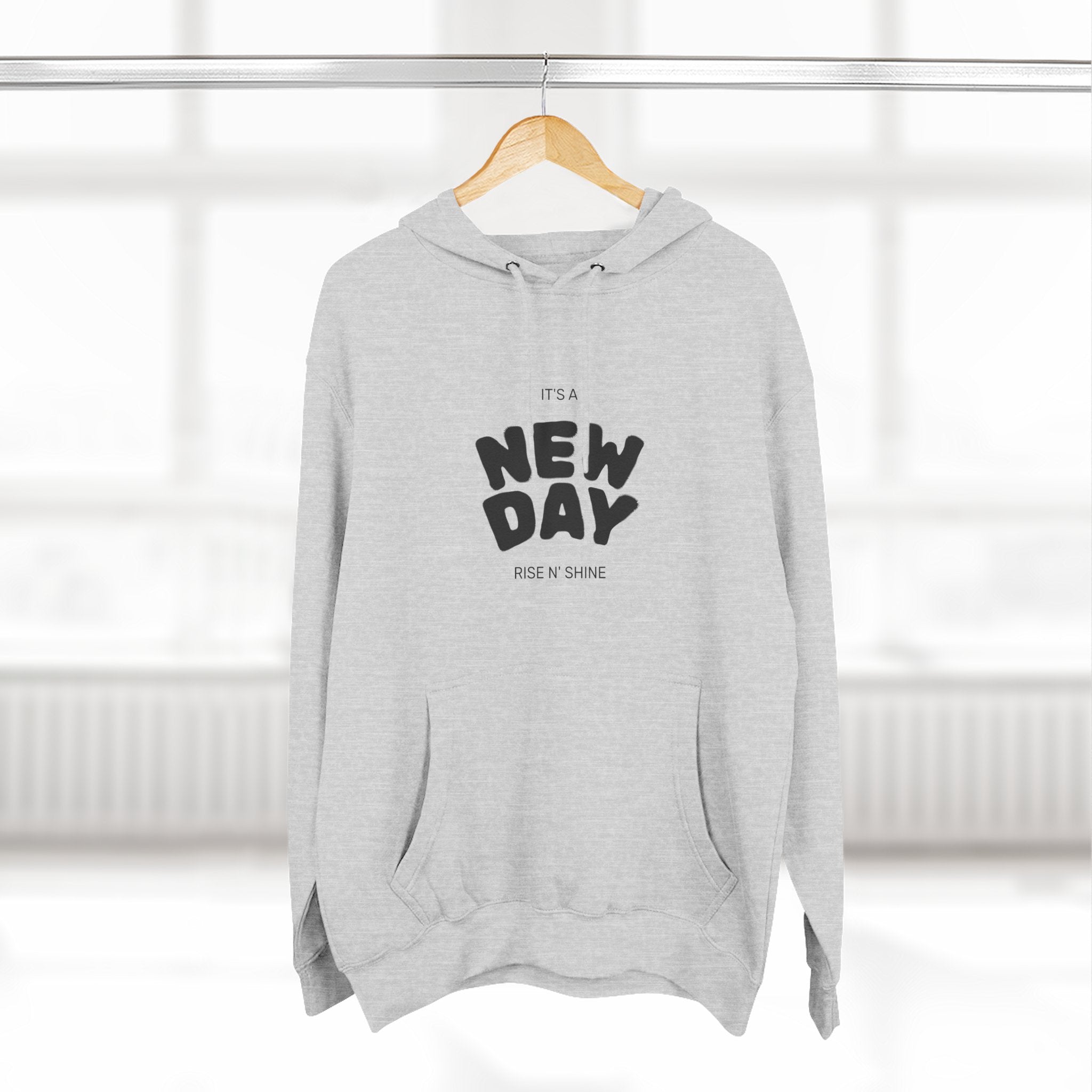 Three-Panel Fleece Hoodie