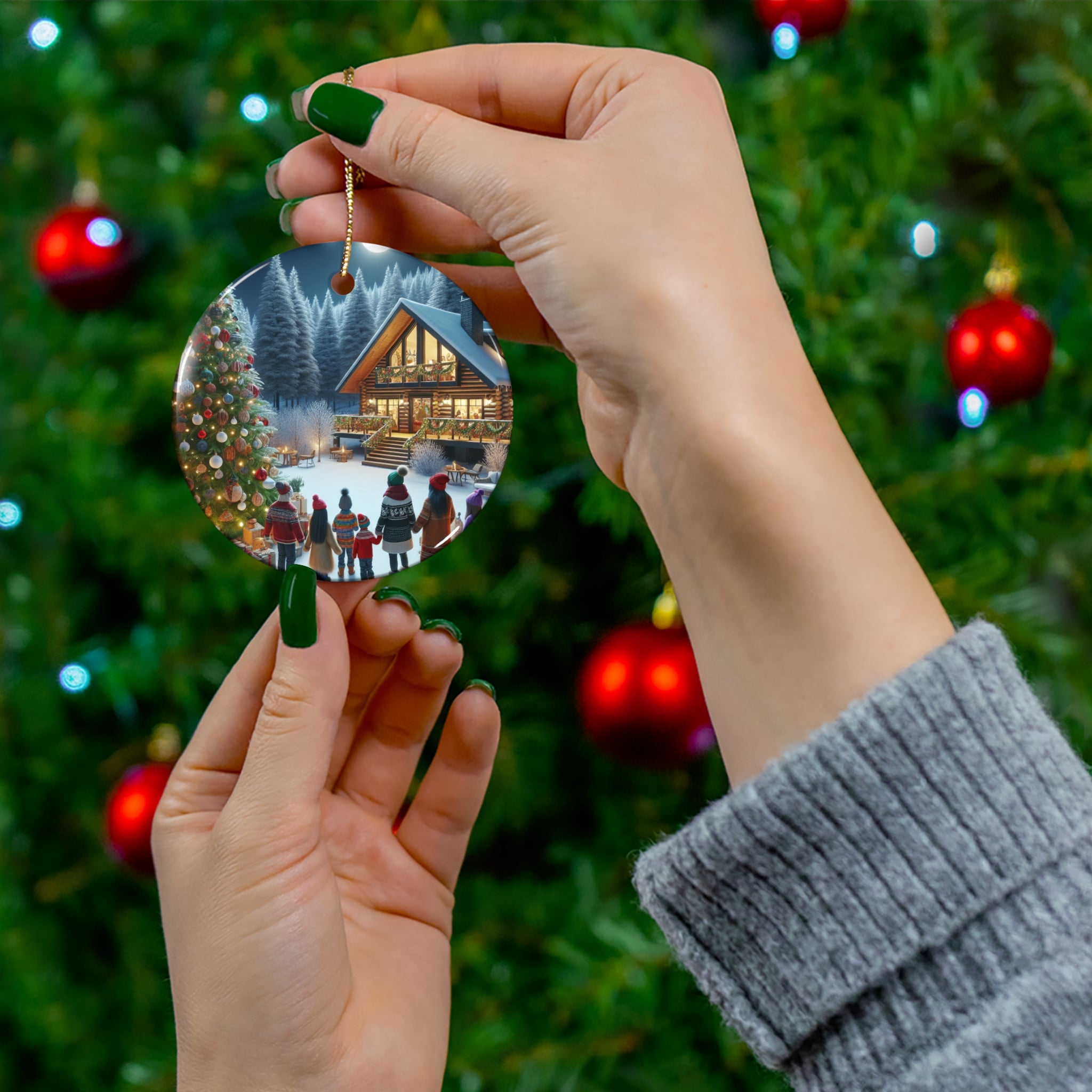 Ceramic Ornament, 4 Shapes