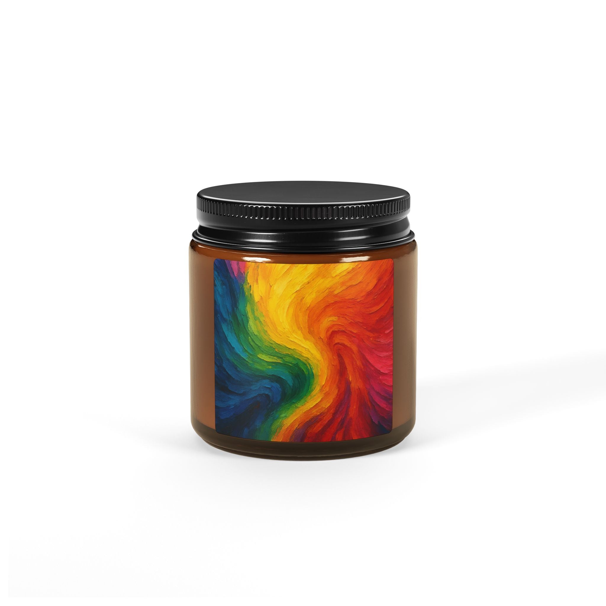 Scented Soy Candle (Multi-Size, Amber Jar)