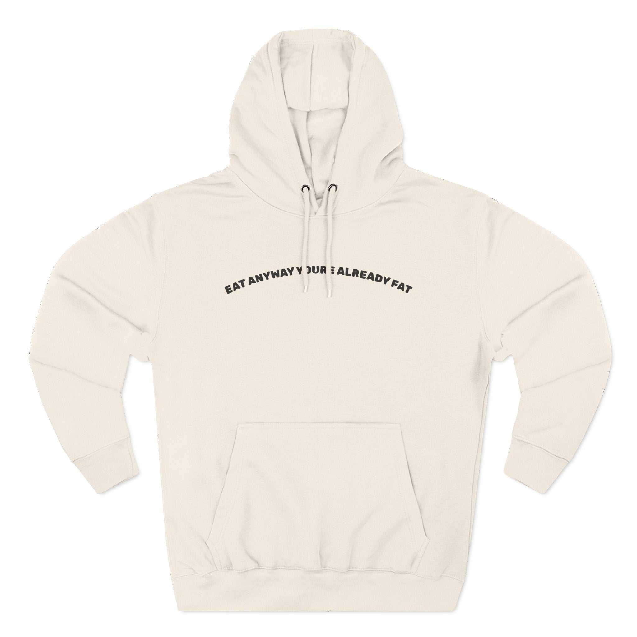 Three-Panel Fleece Hoodie