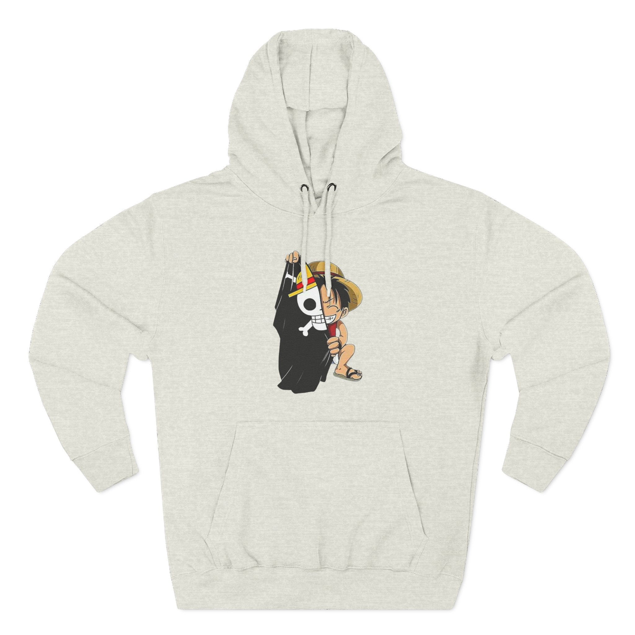 Three-Panel Fleece Hoodie