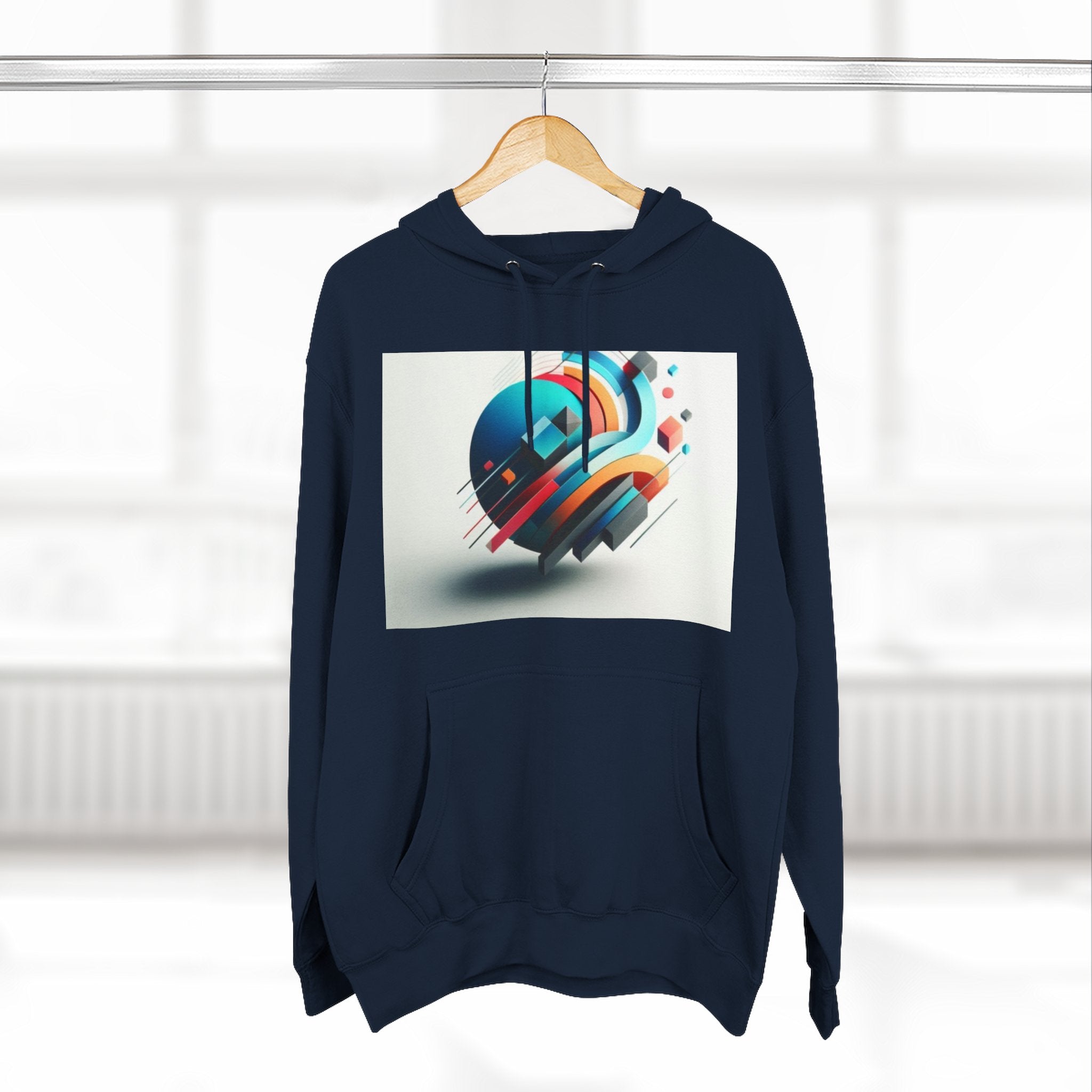Three-Panel Fleece Hoodie