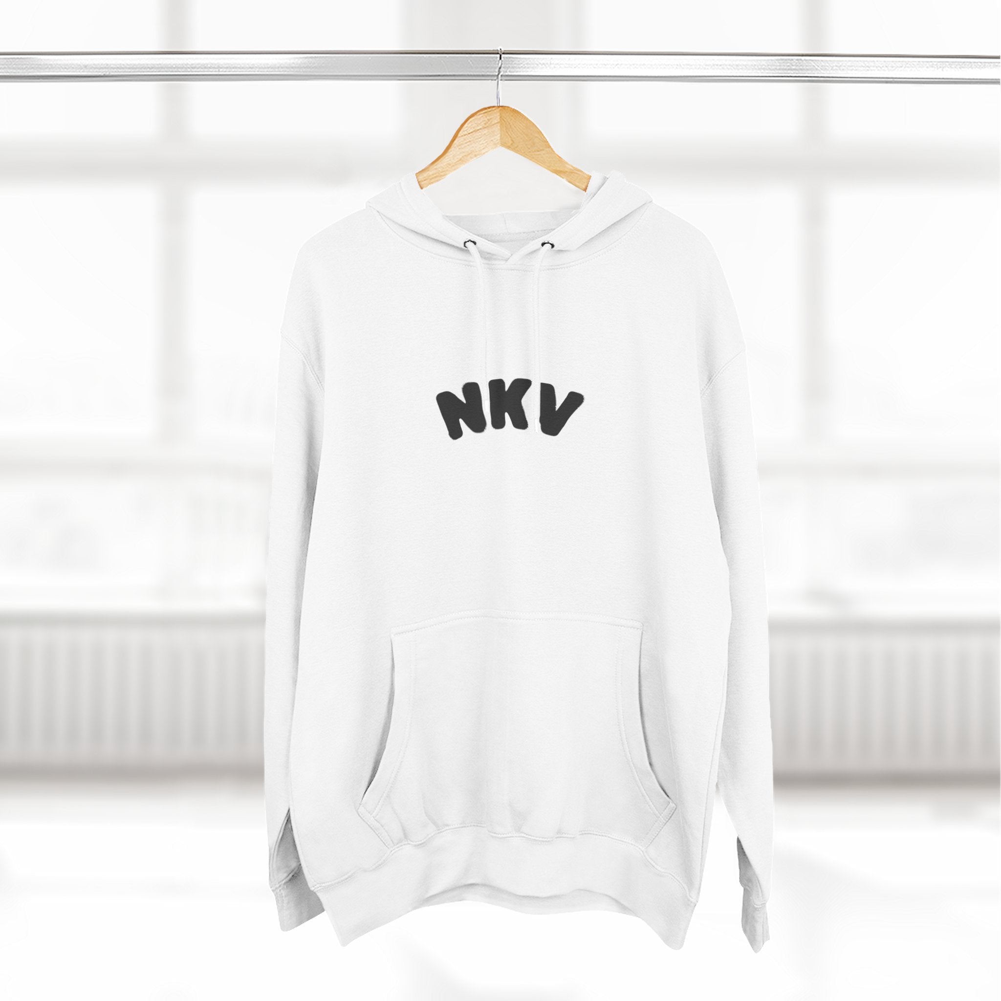 Three-Panel Fleece Hoodie