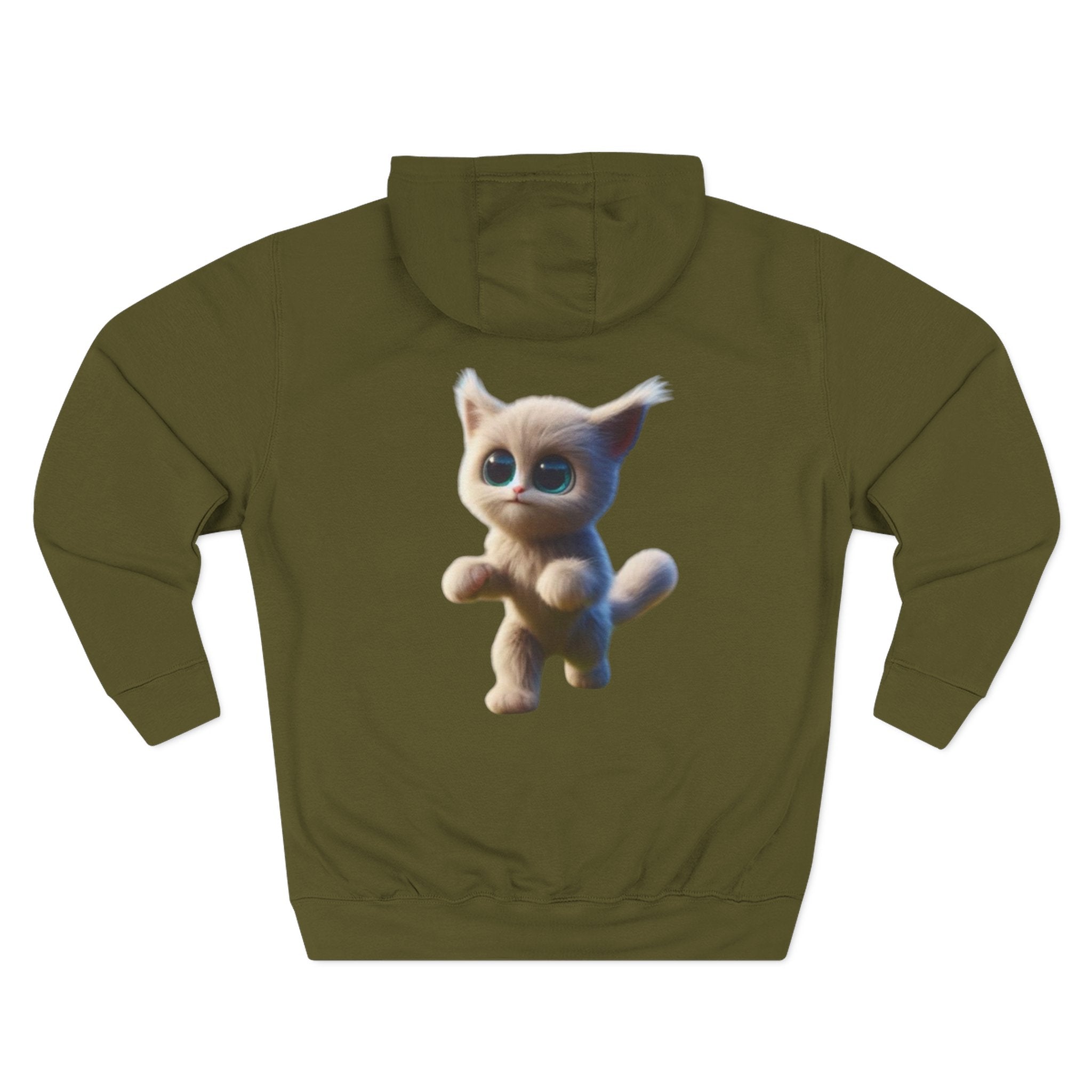 Three-Panel Fleece Hoodie