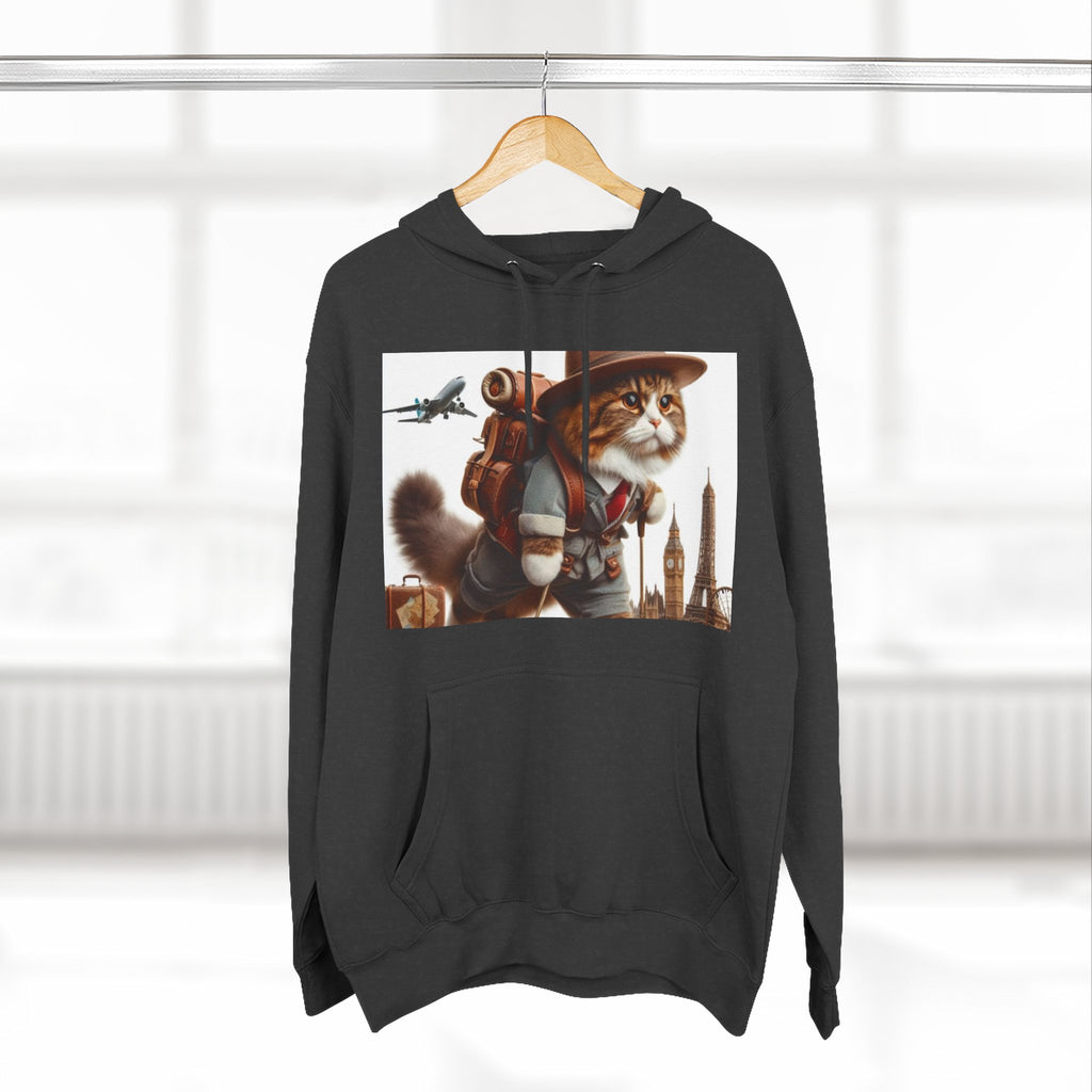 Three-Panel Fleece Hoodie