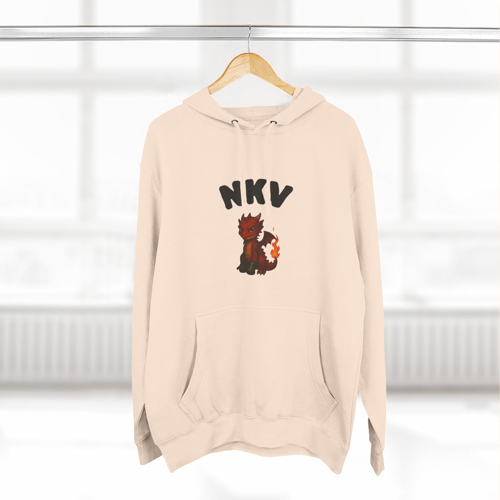 Three-Panel Fleece Hoodie