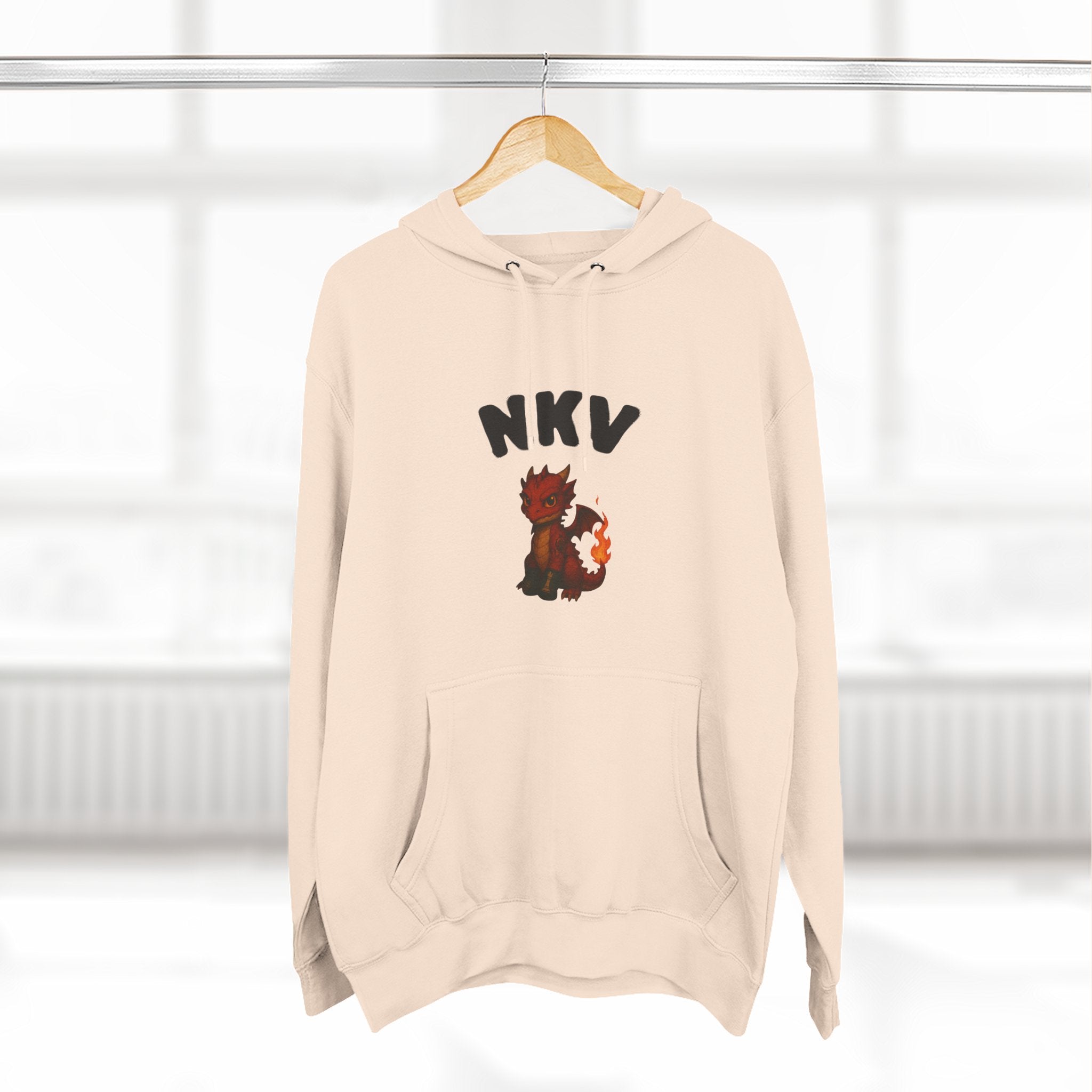 Three-Panel Fleece Hoodie