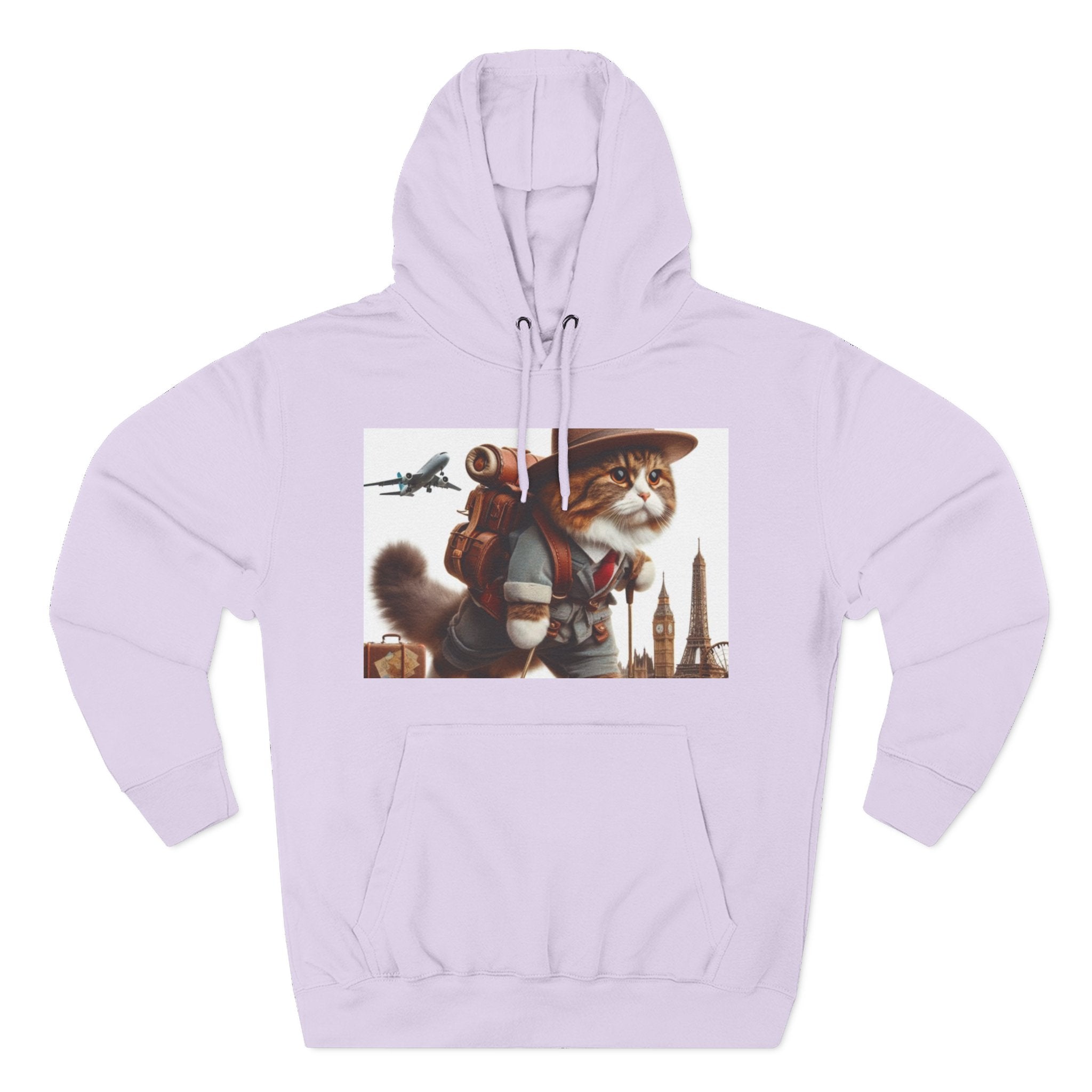 Three-Panel Fleece Hoodie