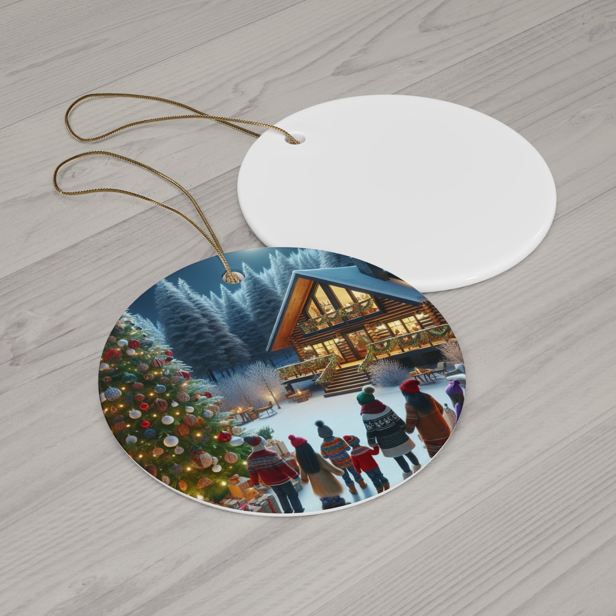 Ceramic Ornament, 4 Shapes