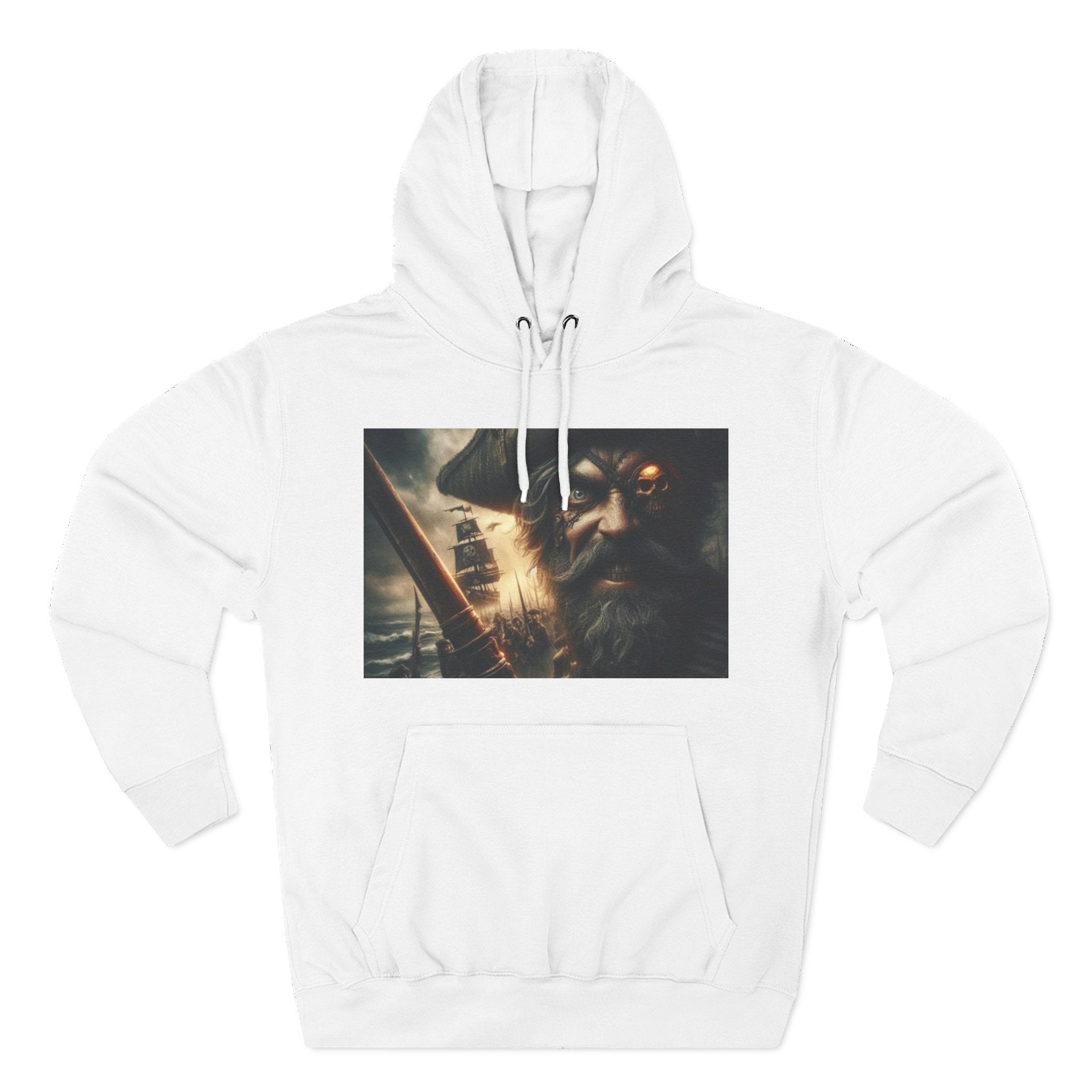 Three-Panel Fleece Hoodie
