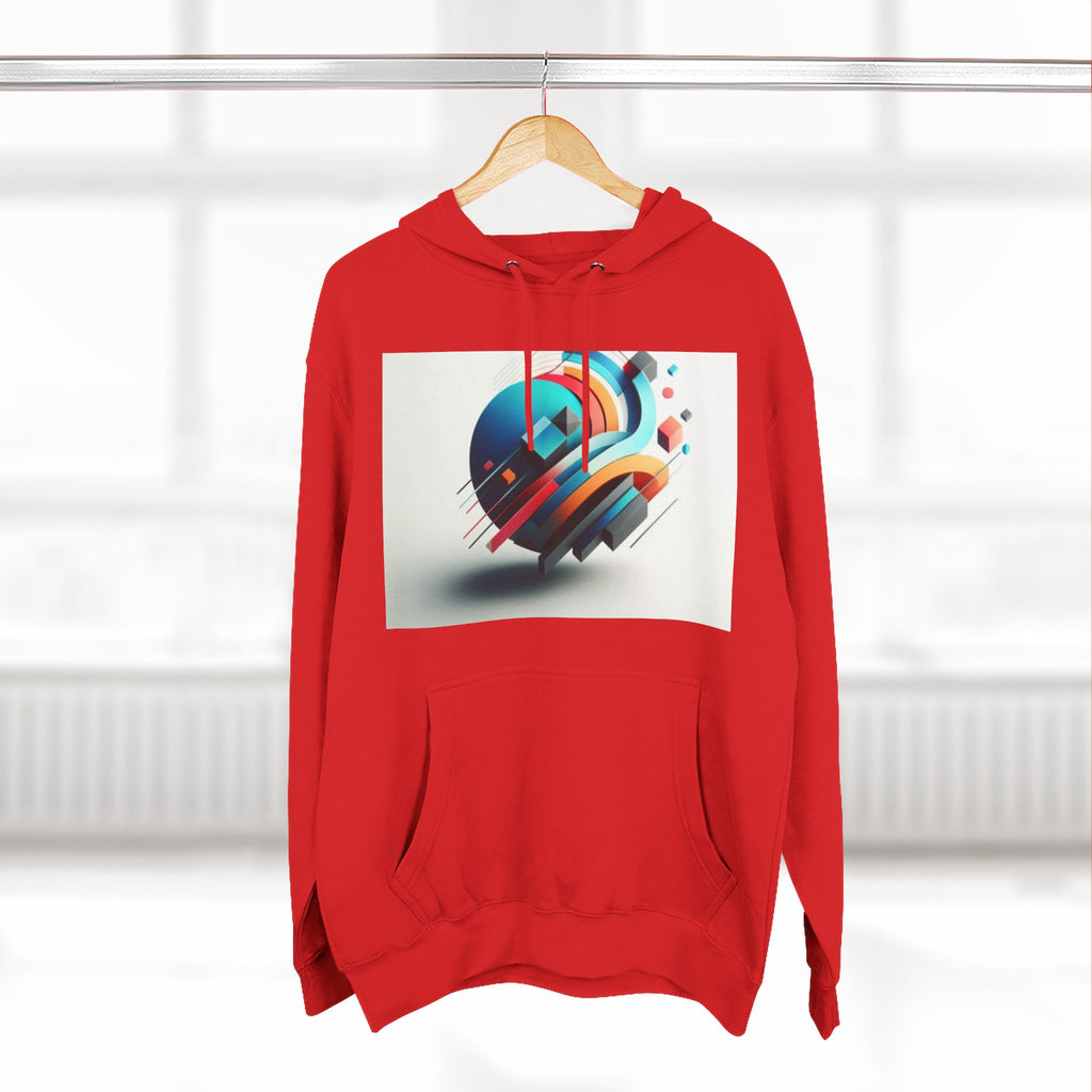 Three-Panel Fleece Hoodie