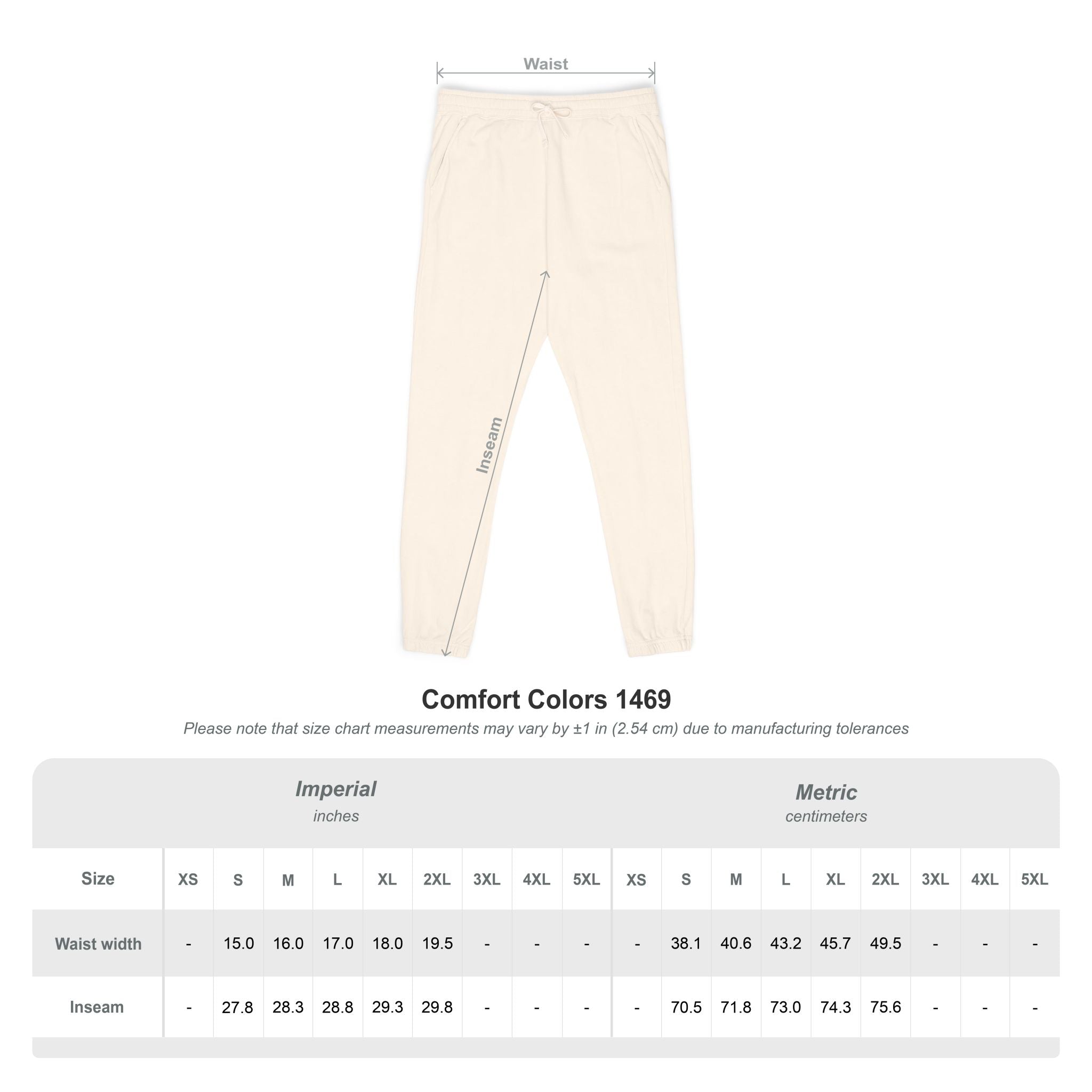 Unisex Garment-Dyed Fleece Sweatpants
