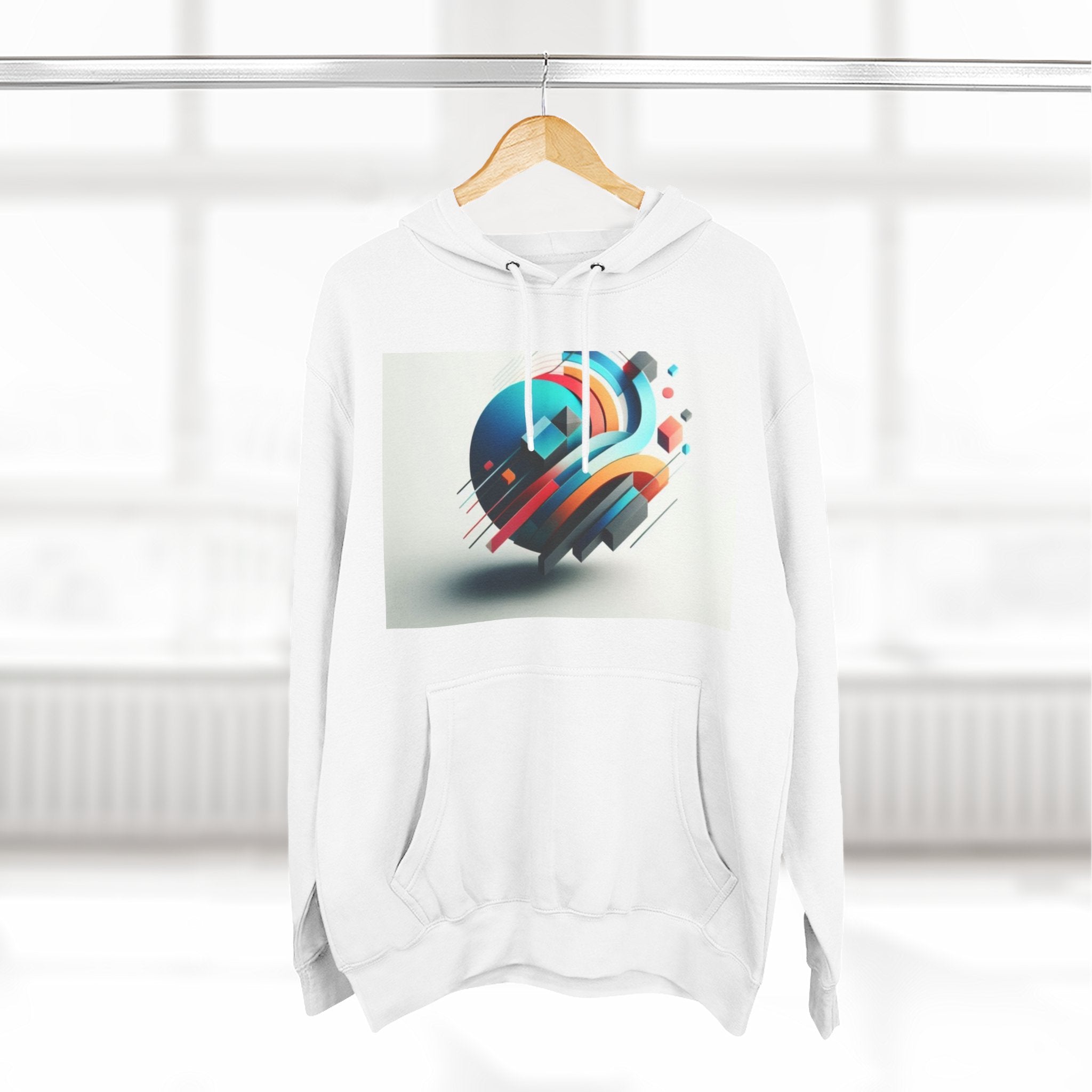 Three-Panel Fleece Hoodie