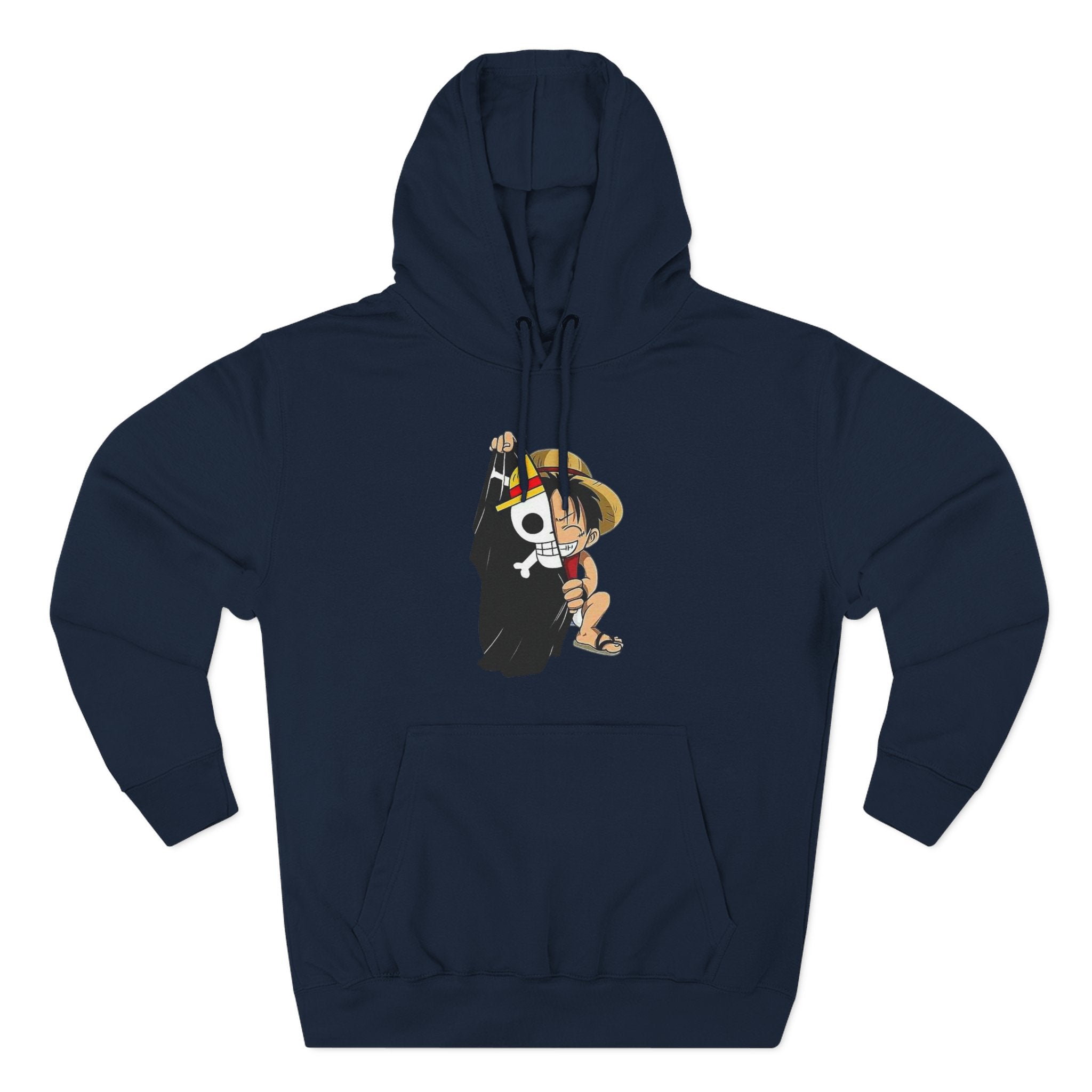 Three-Panel Fleece Hoodie