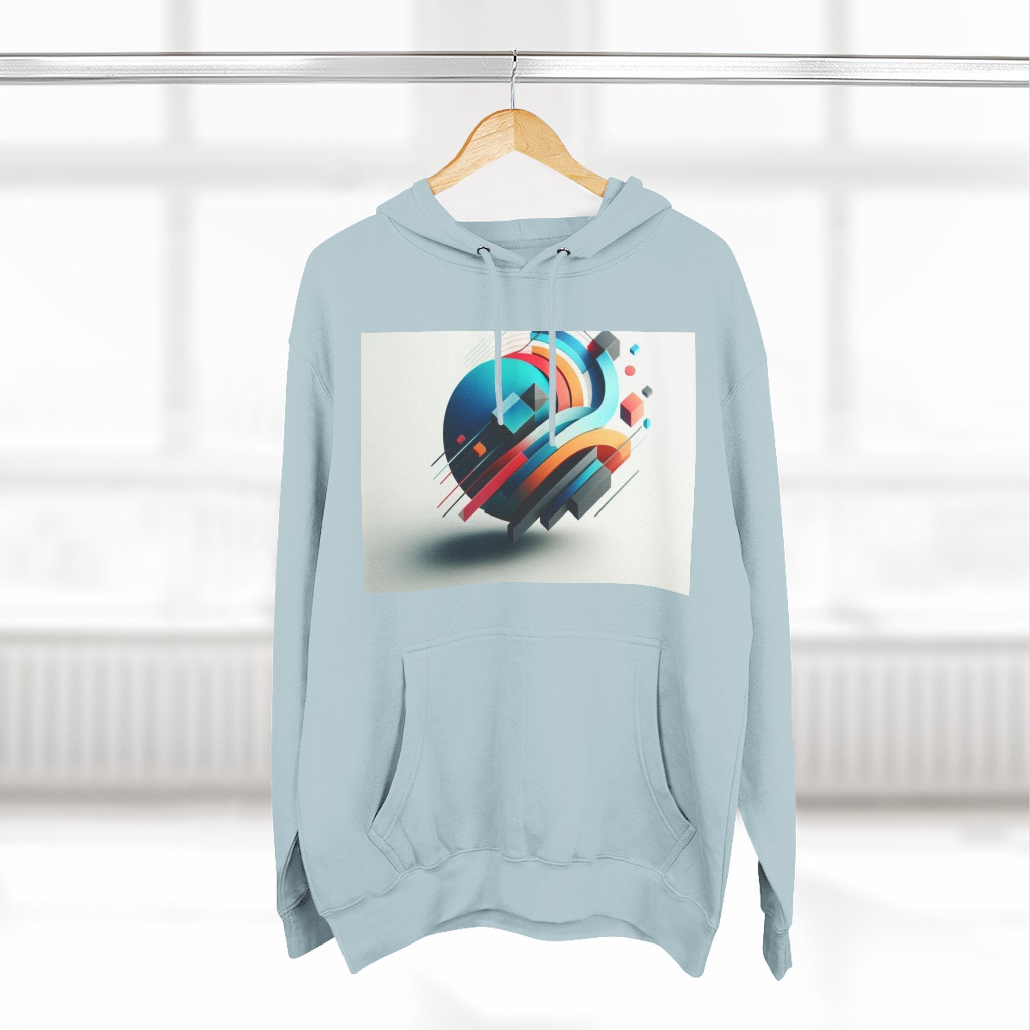 Three-Panel Fleece Hoodie