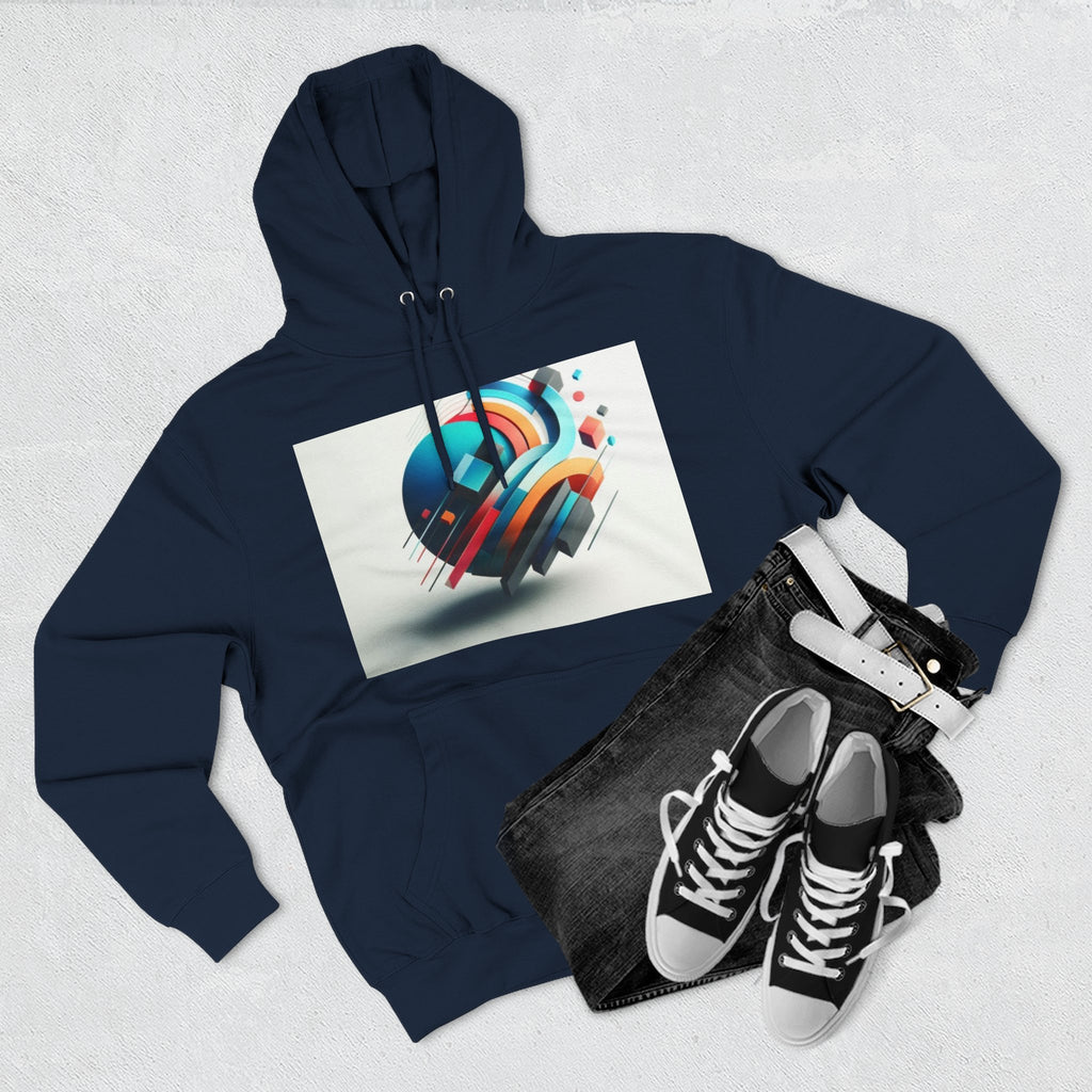 Three-Panel Fleece Hoodie
