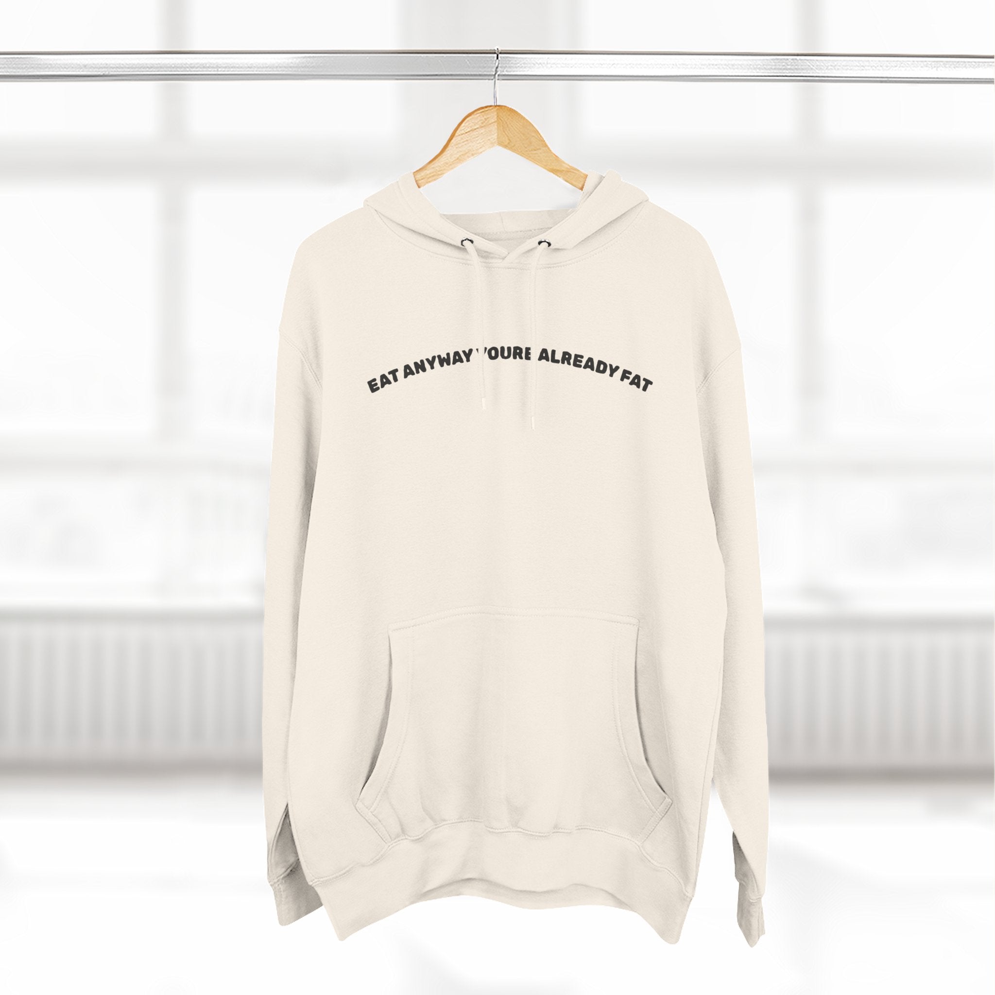 Three-Panel Fleece Hoodie