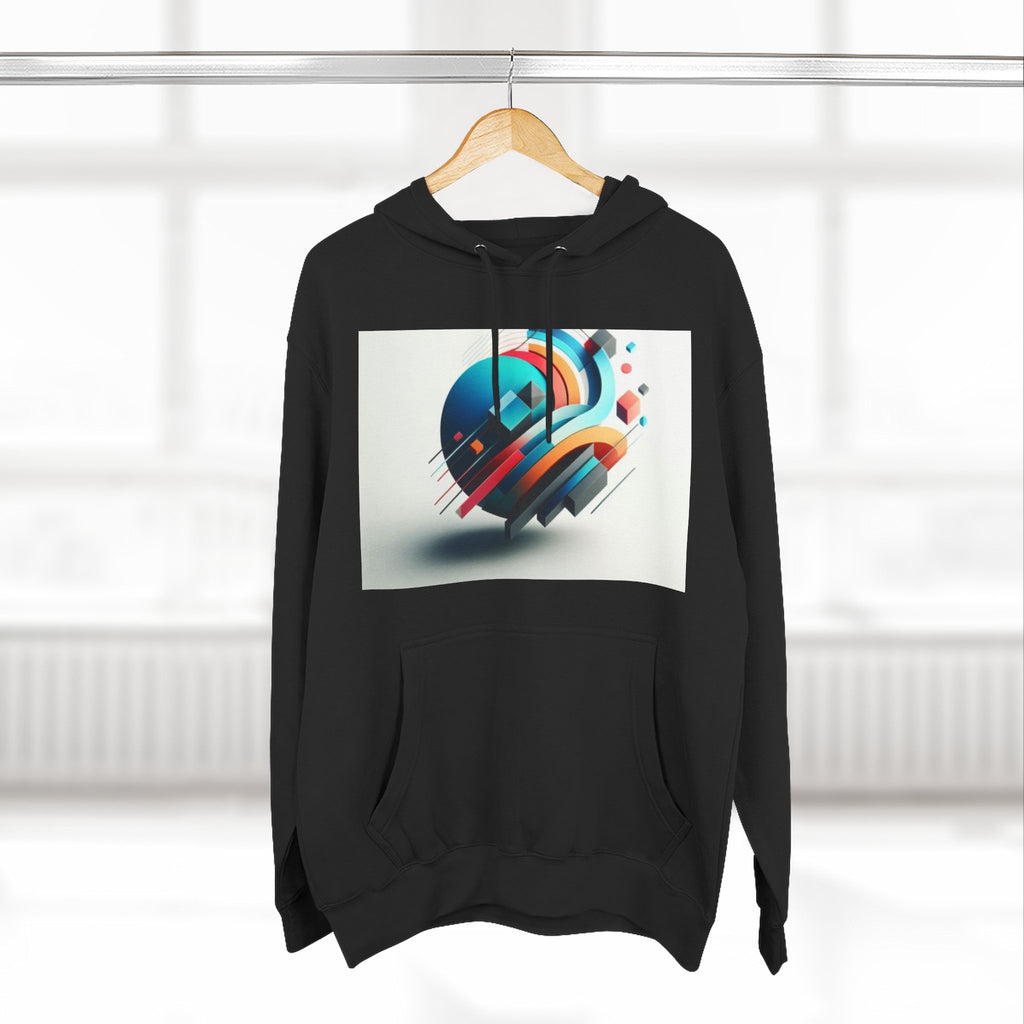 Three-Panel Fleece Hoodie