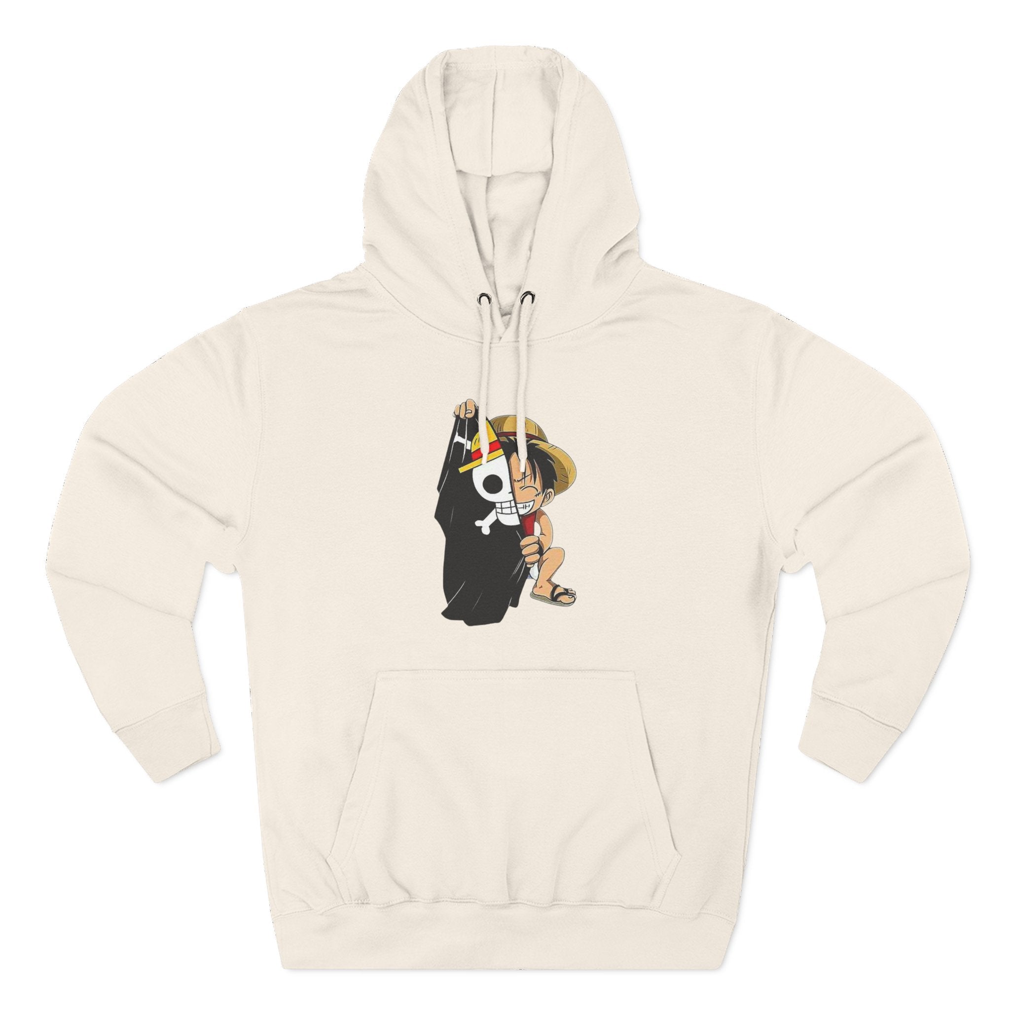 Three-Panel Fleece Hoodie