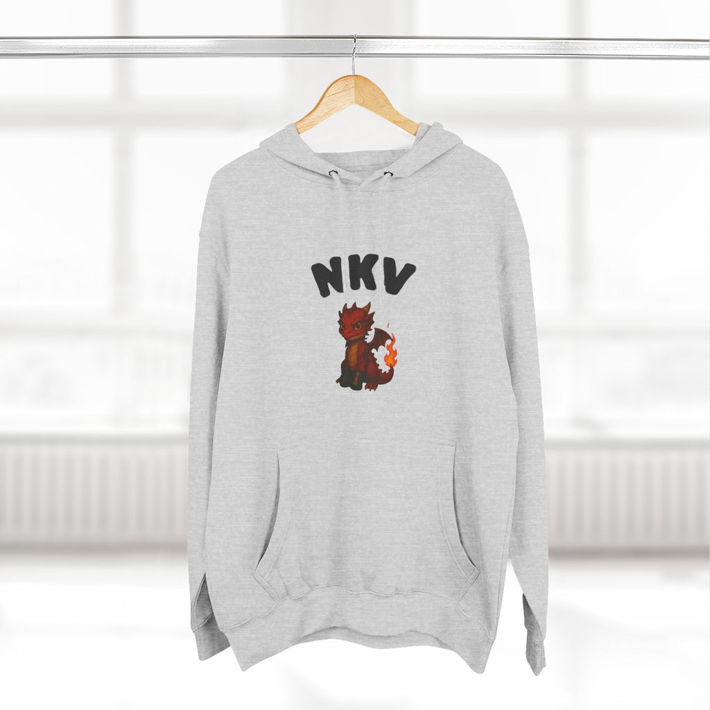 Three-Panel Fleece Hoodie