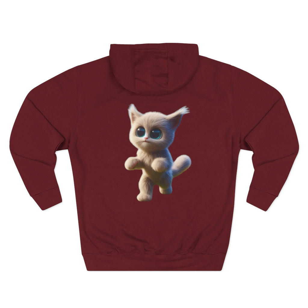 Three-Panel Fleece Hoodie