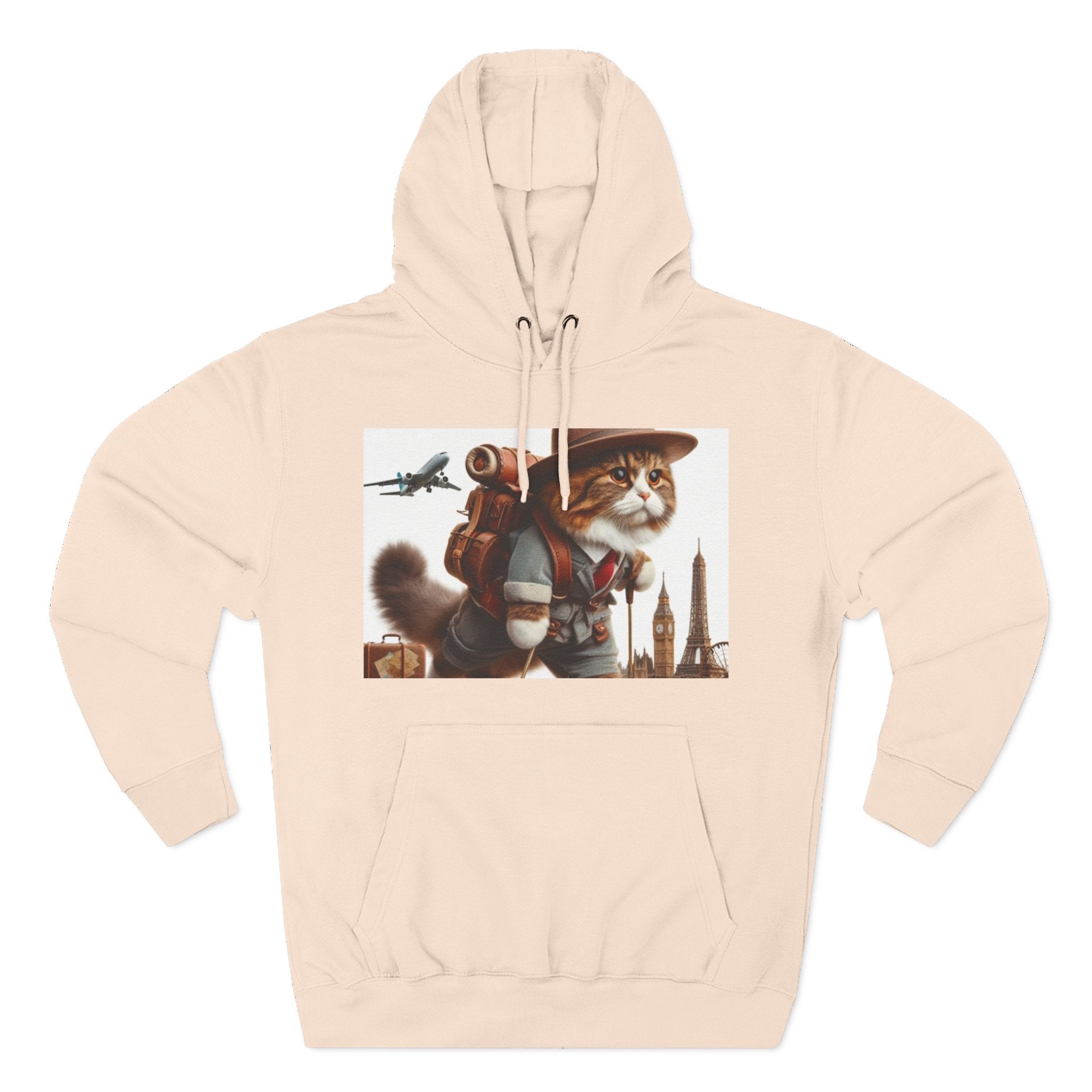 Three-Panel Fleece Hoodie