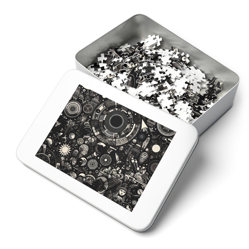 Jigsaw Puzzle with Tin