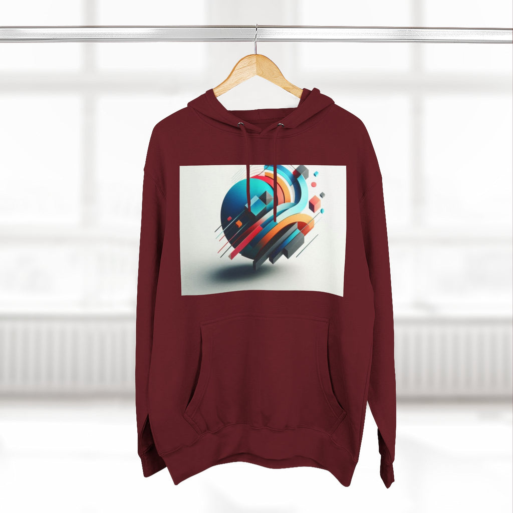 Three-Panel Fleece Hoodie