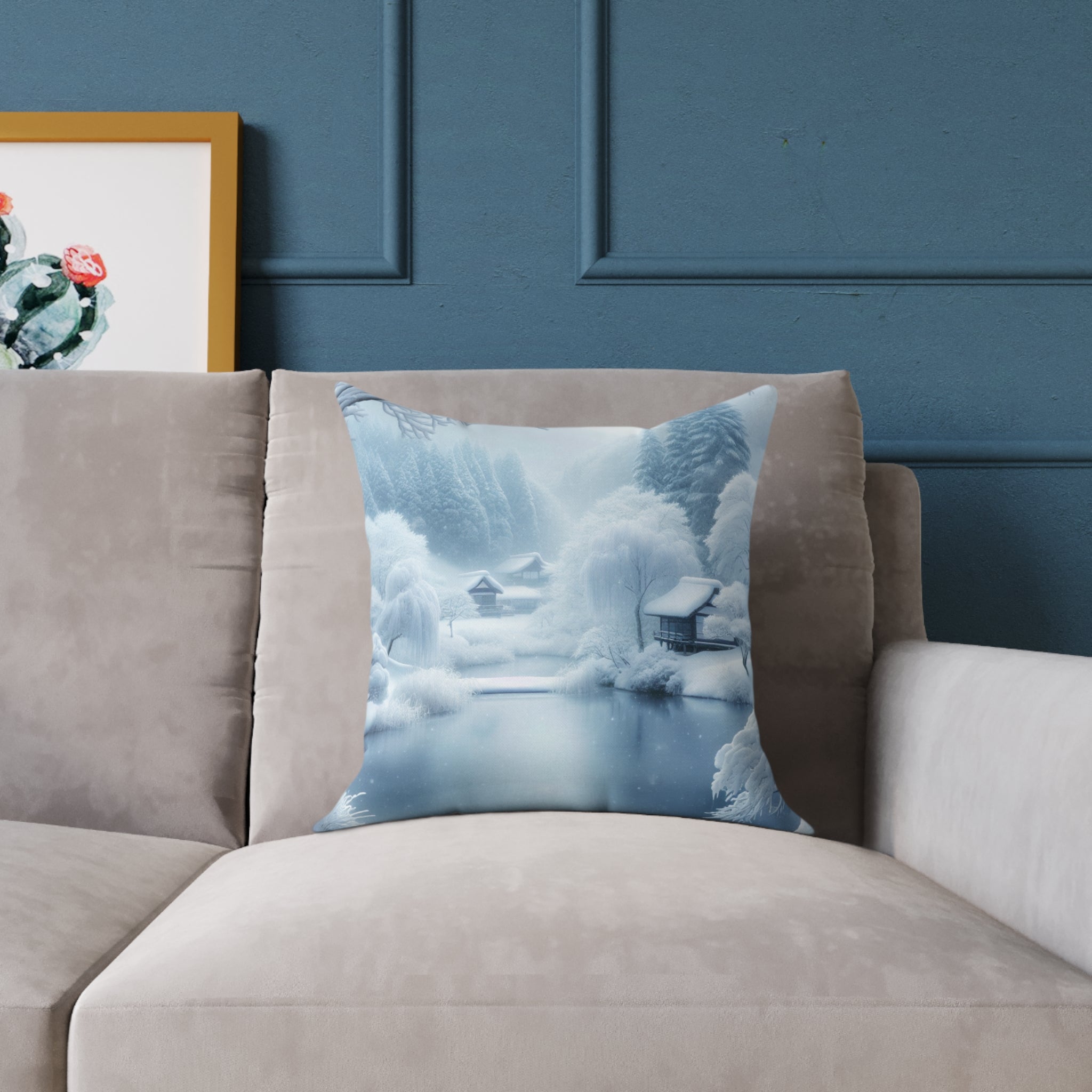 Square Poly Canvas Pillow