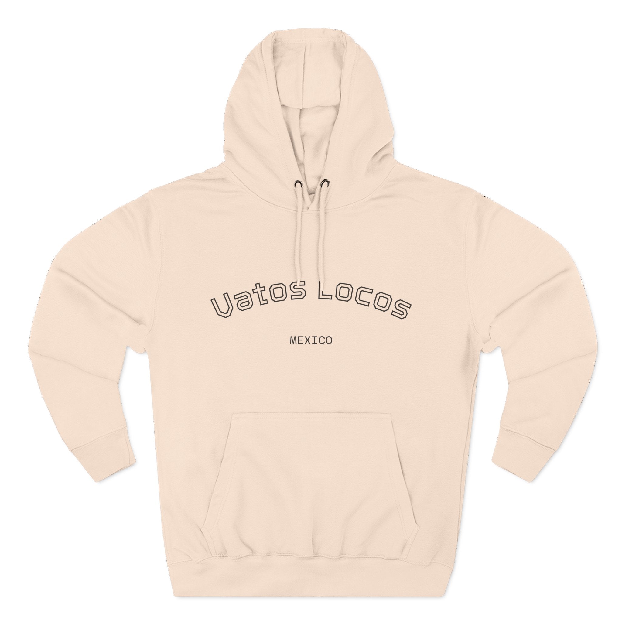 Three-Panel Fleece Hoodie