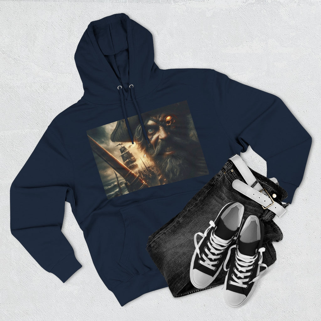 Three-Panel Fleece Hoodie