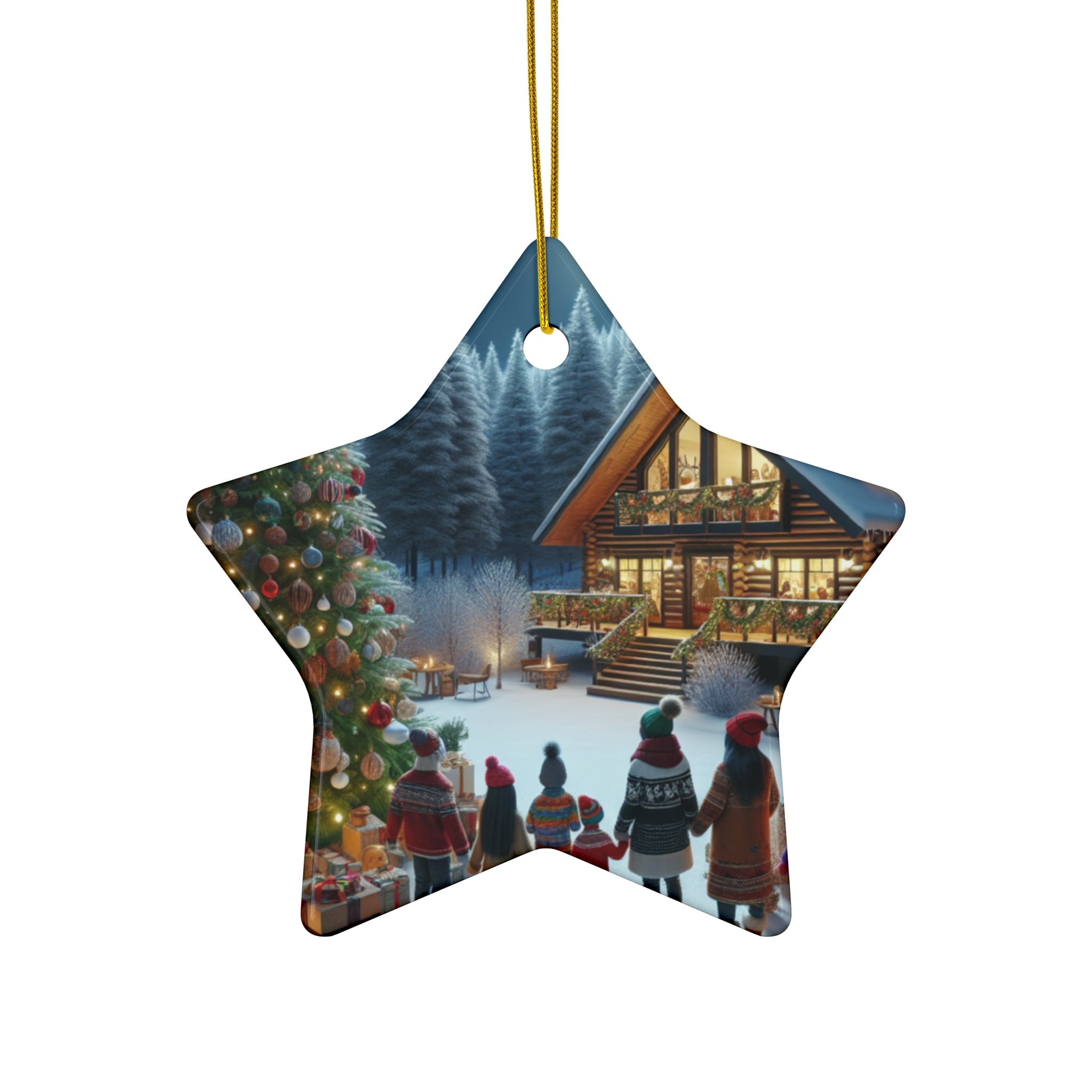 Ceramic Ornament, 4 Shapes