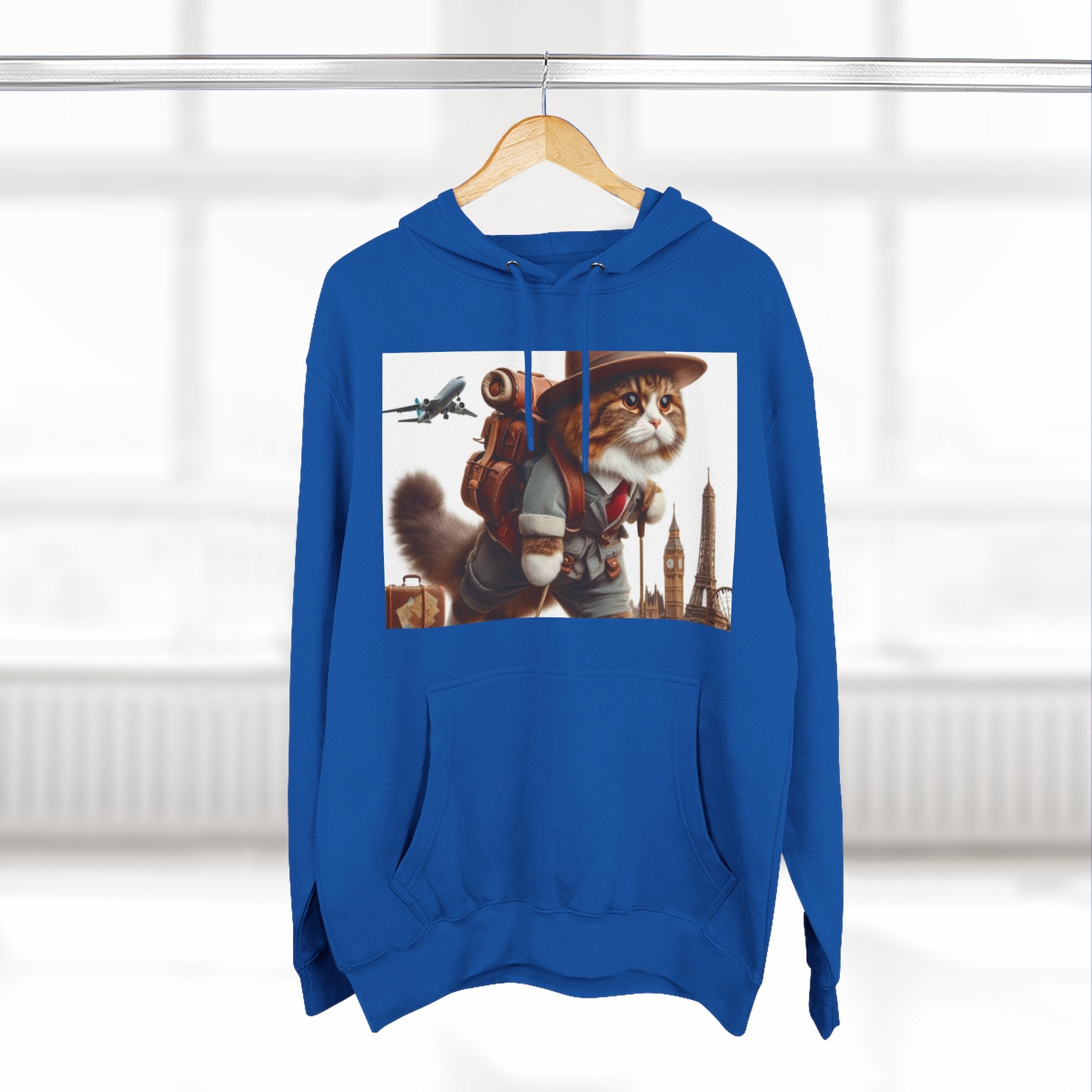 Three-Panel Fleece Hoodie