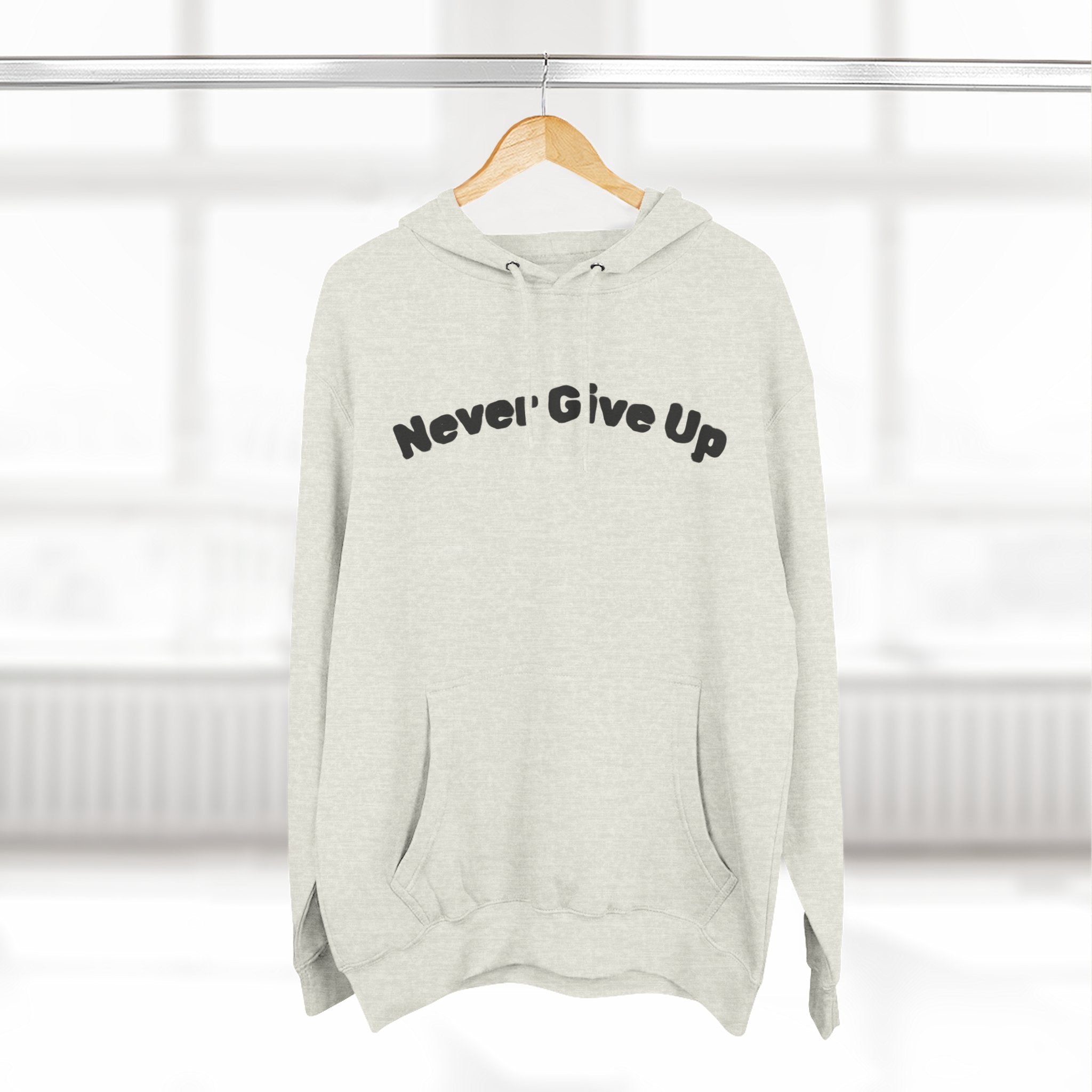 Three-Panel Fleece Hoodie