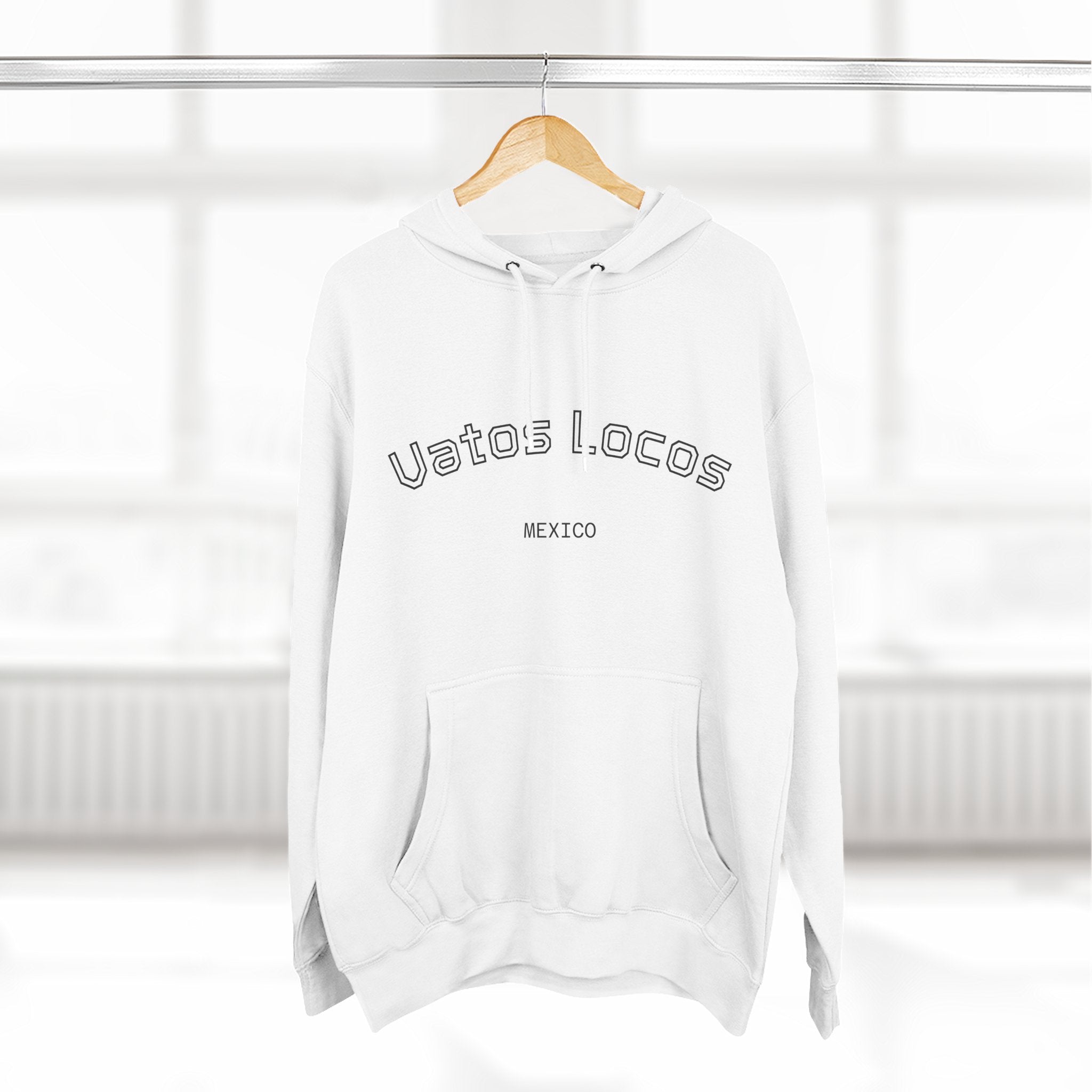Three-Panel Fleece Hoodie