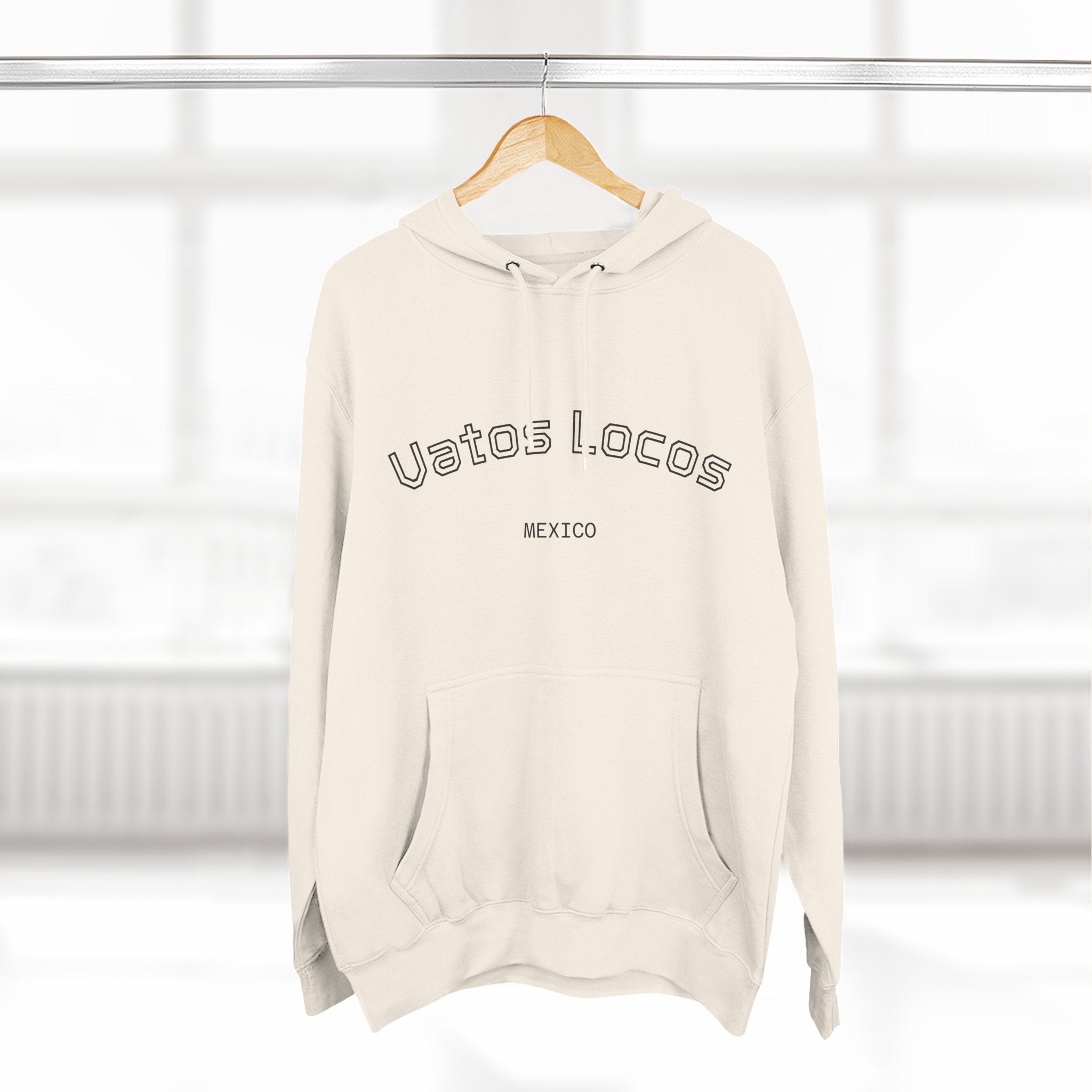 Three-Panel Fleece Hoodie