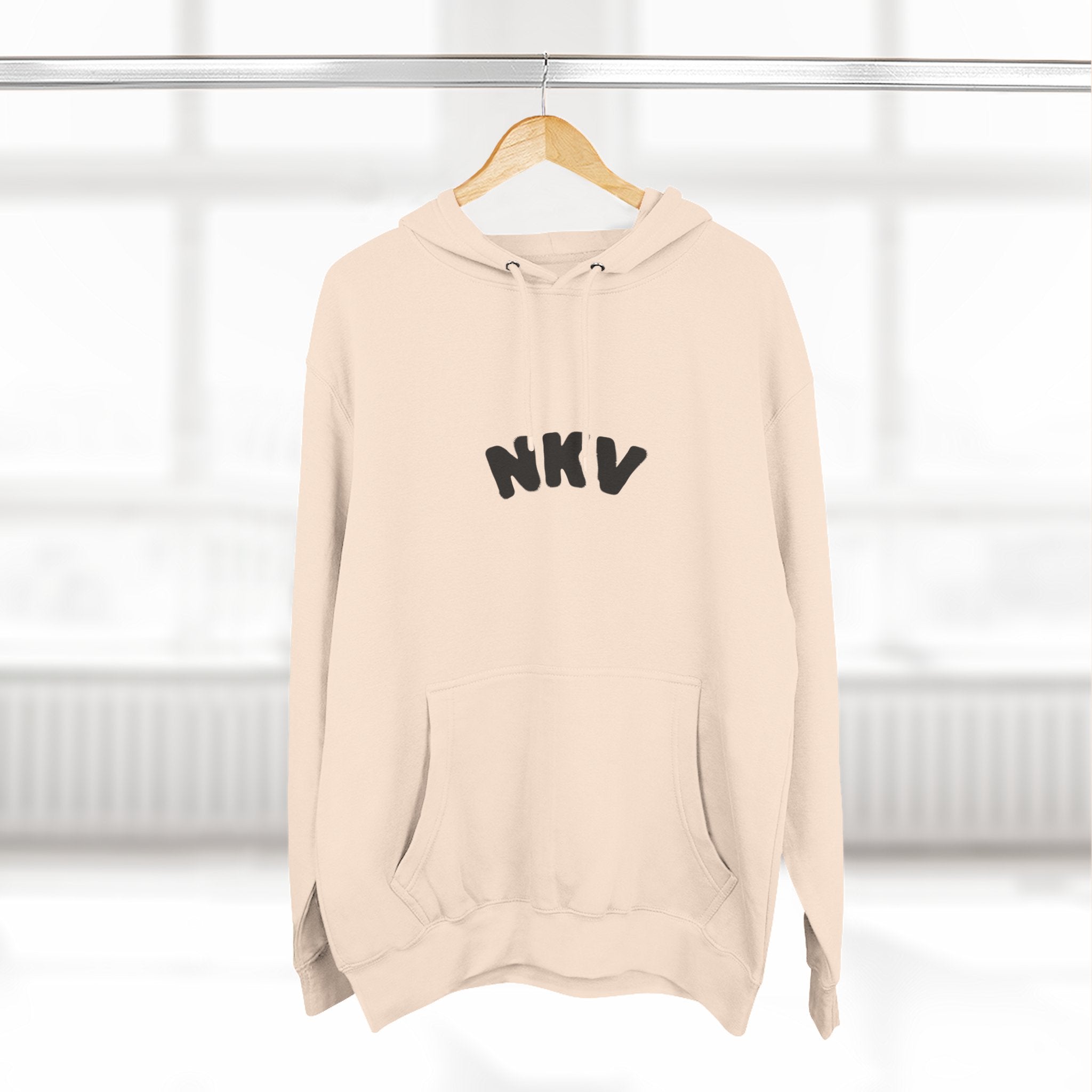 Three-Panel Fleece Hoodie