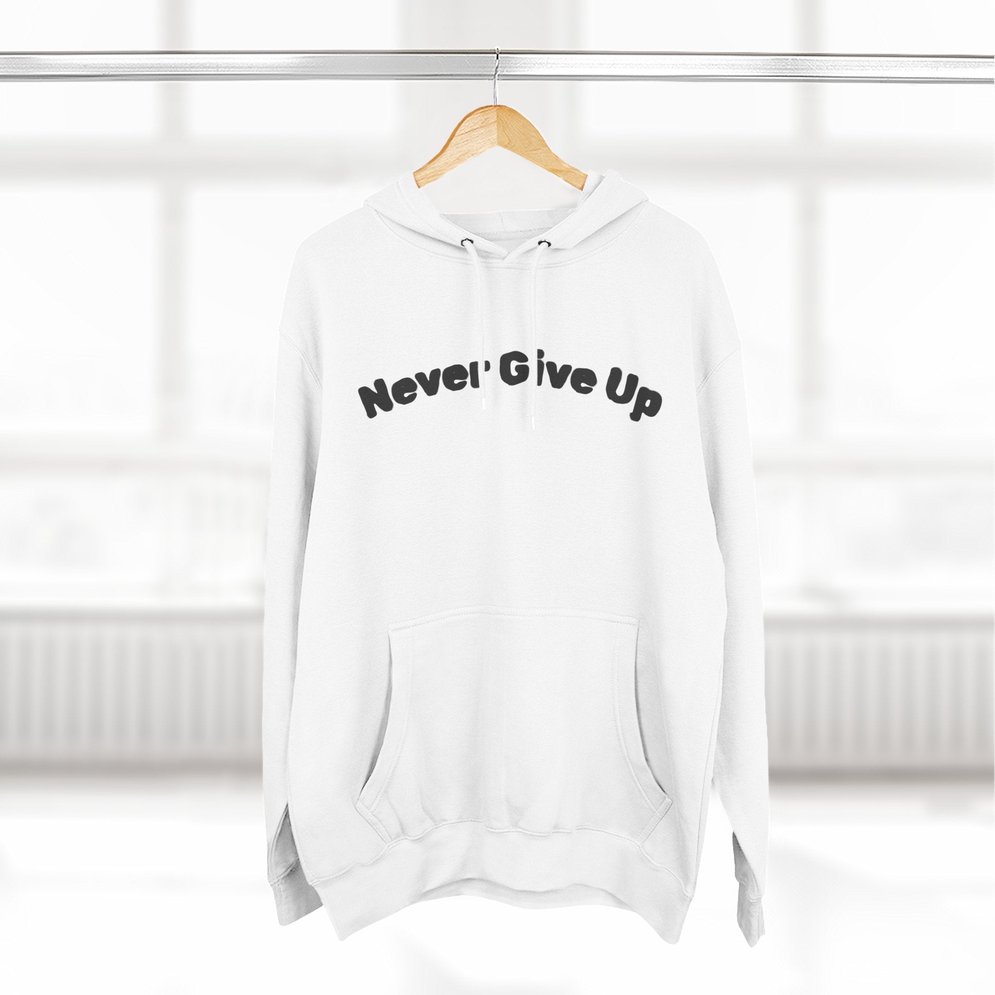 Three-Panel Fleece Hoodie