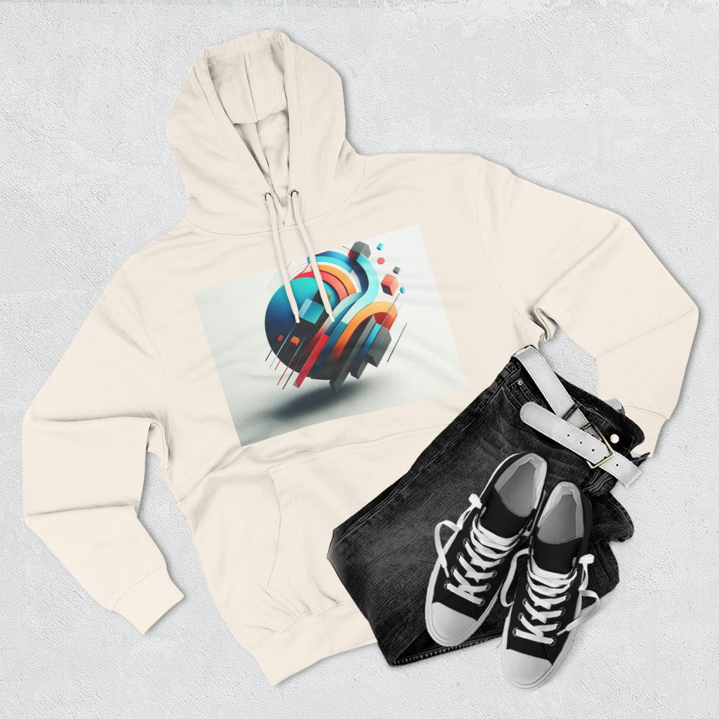 Three-Panel Fleece Hoodie