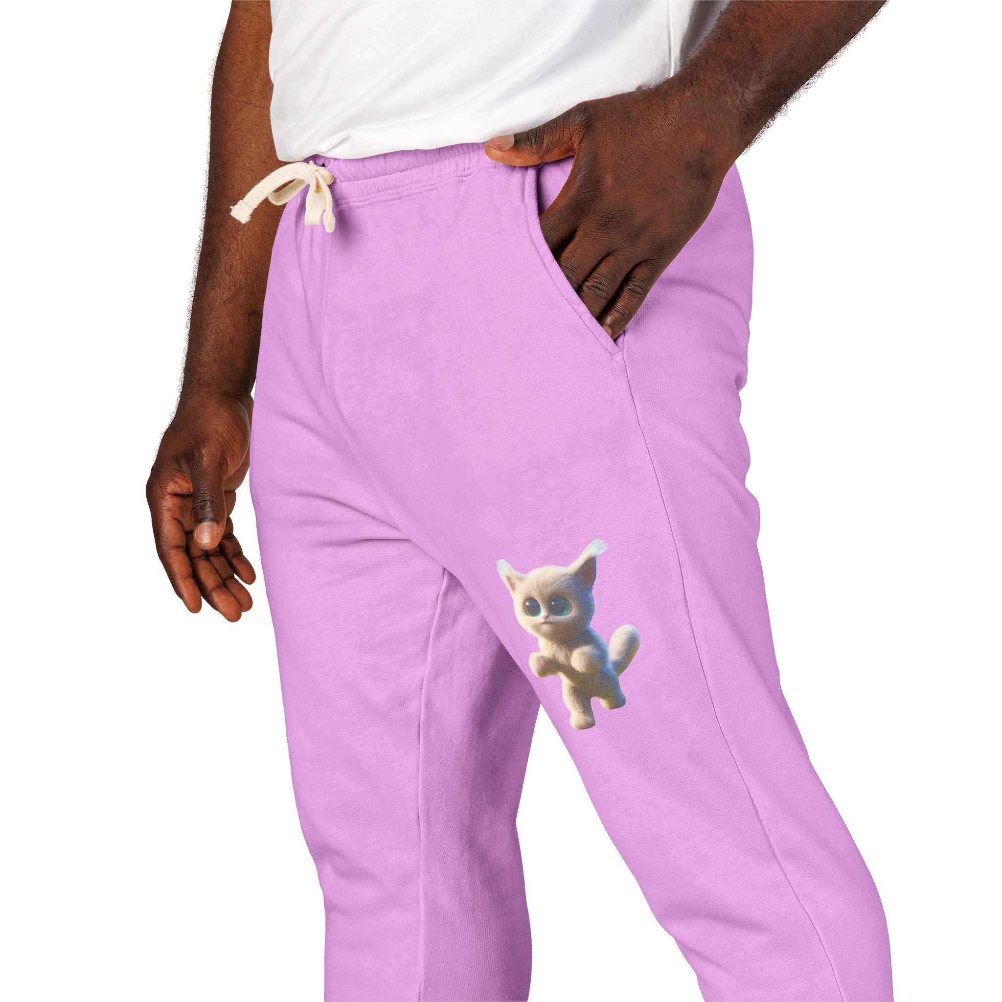 Unisex Garment-Dyed Fleece Sweatpants