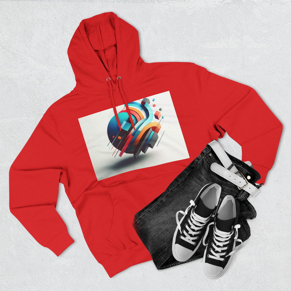 Three-Panel Fleece Hoodie