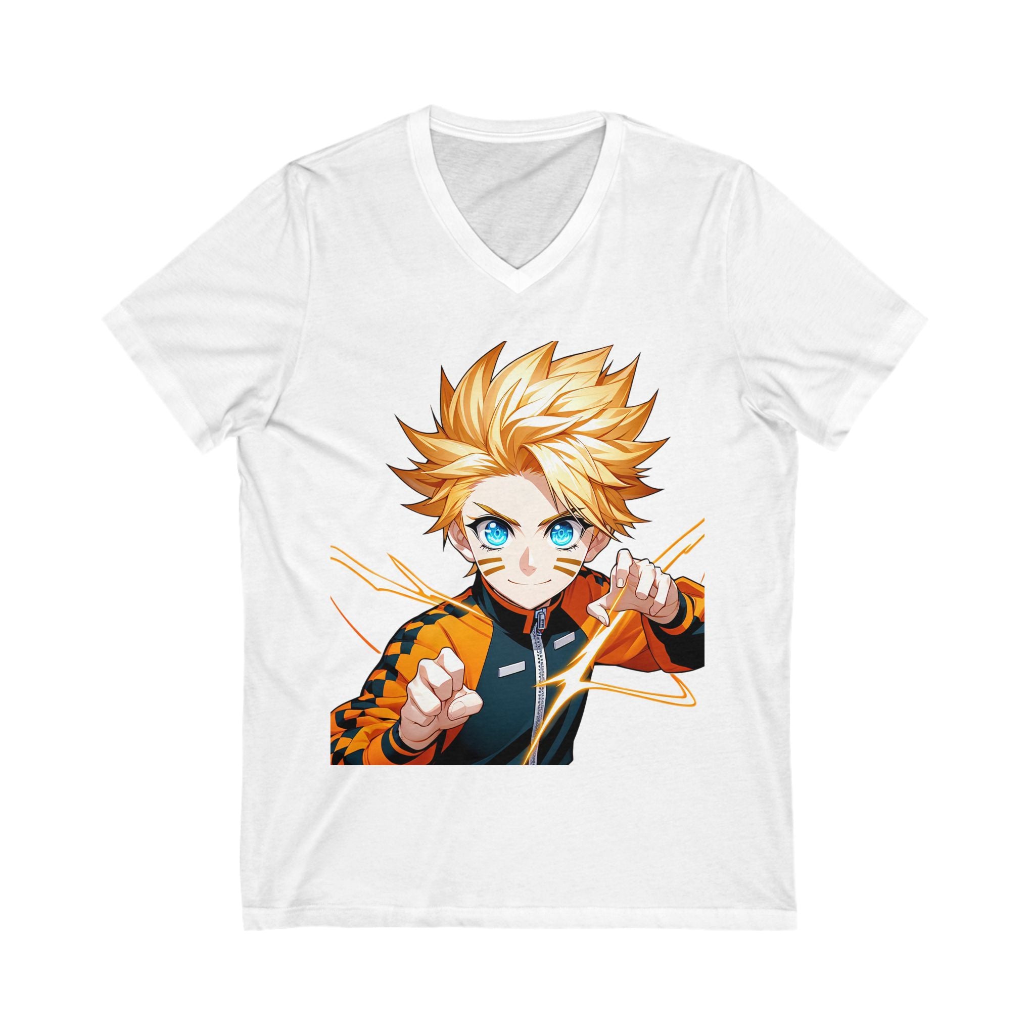 Unisex Jersey Short Sleeve V-Neck Tee