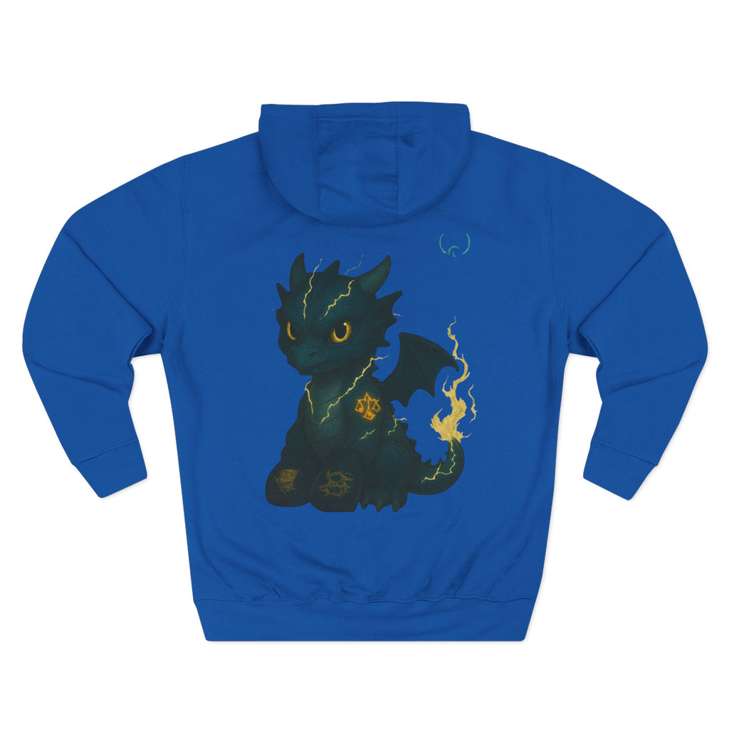 Three-Panel Fleece Hoodie