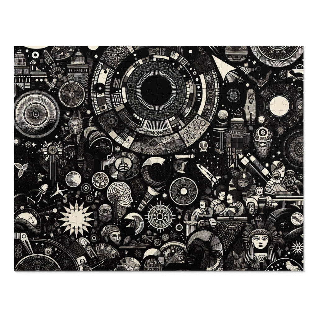 Jigsaw Puzzle with Tin
